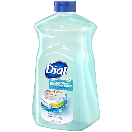 Dial Liquid Hand Soap Refill, Coconut Mango, 52 Fl Oz (Pack of 1)