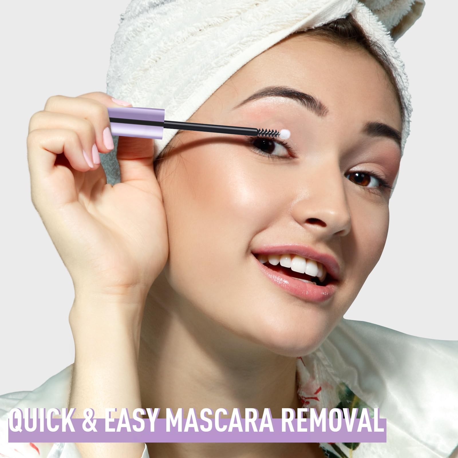 Ucanbe Mascara & Cluster Lash Glue Remover, Nourishing Non-Irritating Lash Cleanser With Vitamin E For Real & False Eyelashes, G