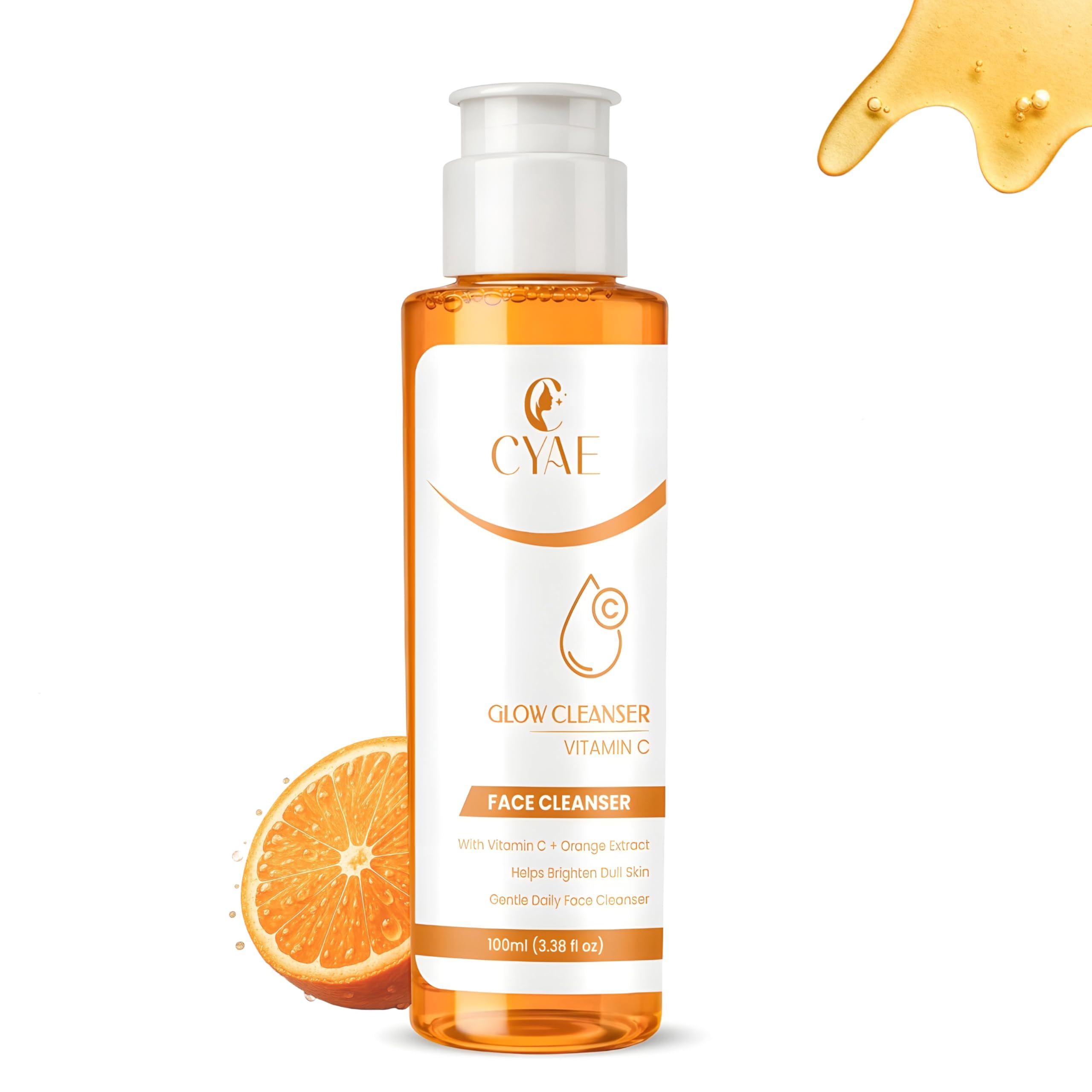 Cyae Vitamin C Glow Face Cleanser For Men & Women | Daily Gentle Face Wash For All Skin Types  Oily, Dry, Sensitive & Combinati