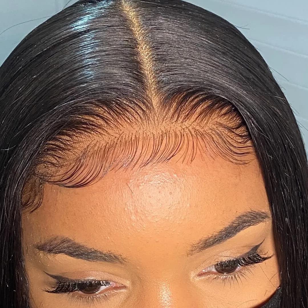 Beeos 6X6 Skinlike Real Hd Lace Closure Only, 0.10Mm Ultra-Thin Undetectable Swiss Lace Pre Plucked Natural Hairline With Baby H