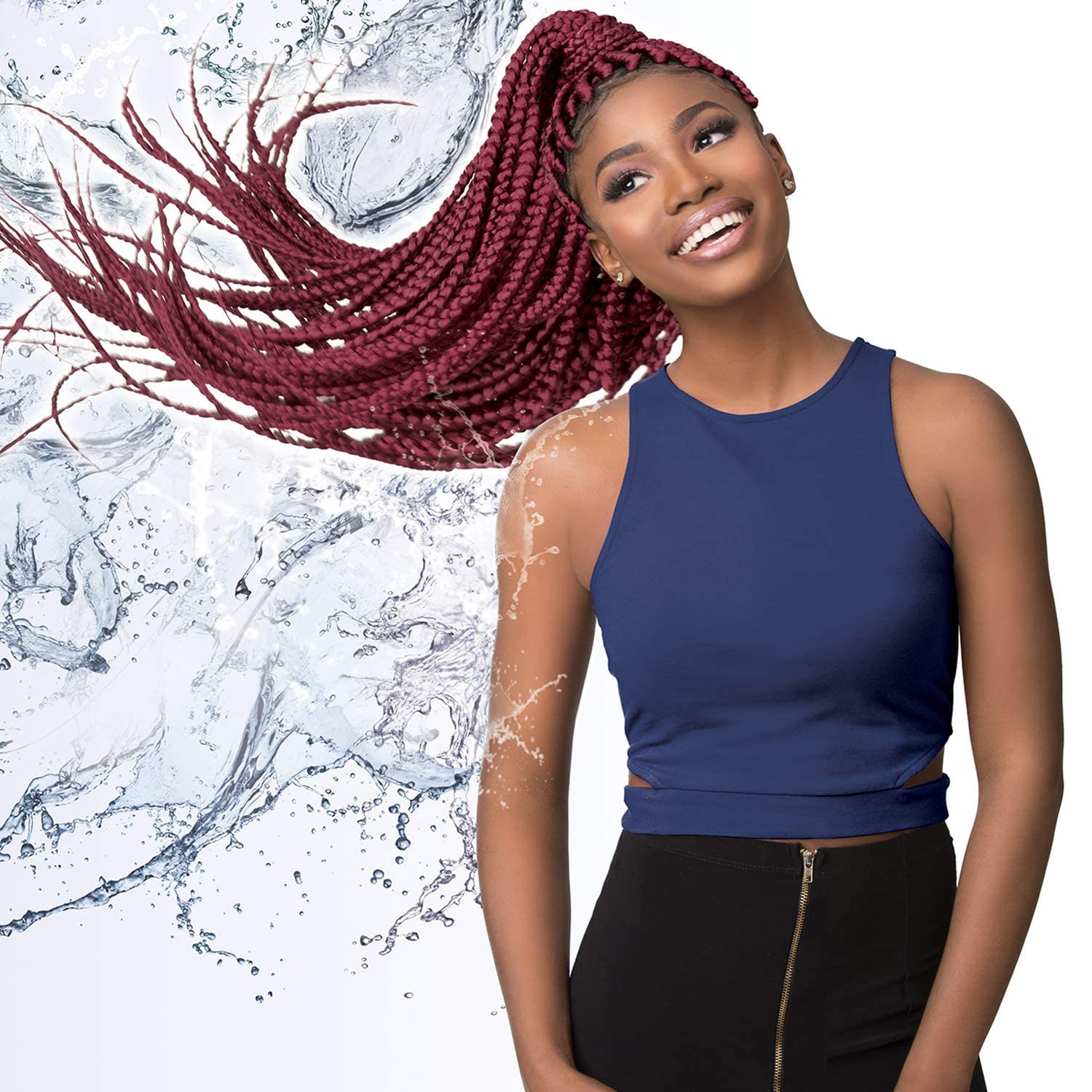 Sensationnel Ruwa Prestretched Braiding Hair - 3X 24 Inch Water Repellent Kanekalon Fast Dry Synthetic Braid In Hair Extensions