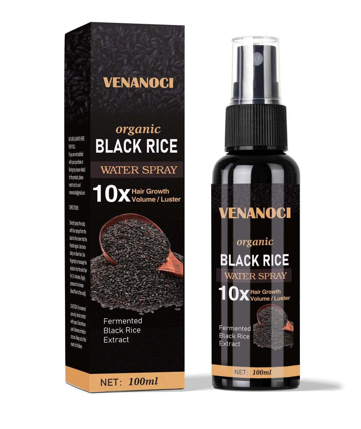 Venanoci Hair Growth Serum, Rice Water Spray For Hair Growth For Women & Men Treatment For Hair Loss, Damaged Dry Hair, Hair Reg