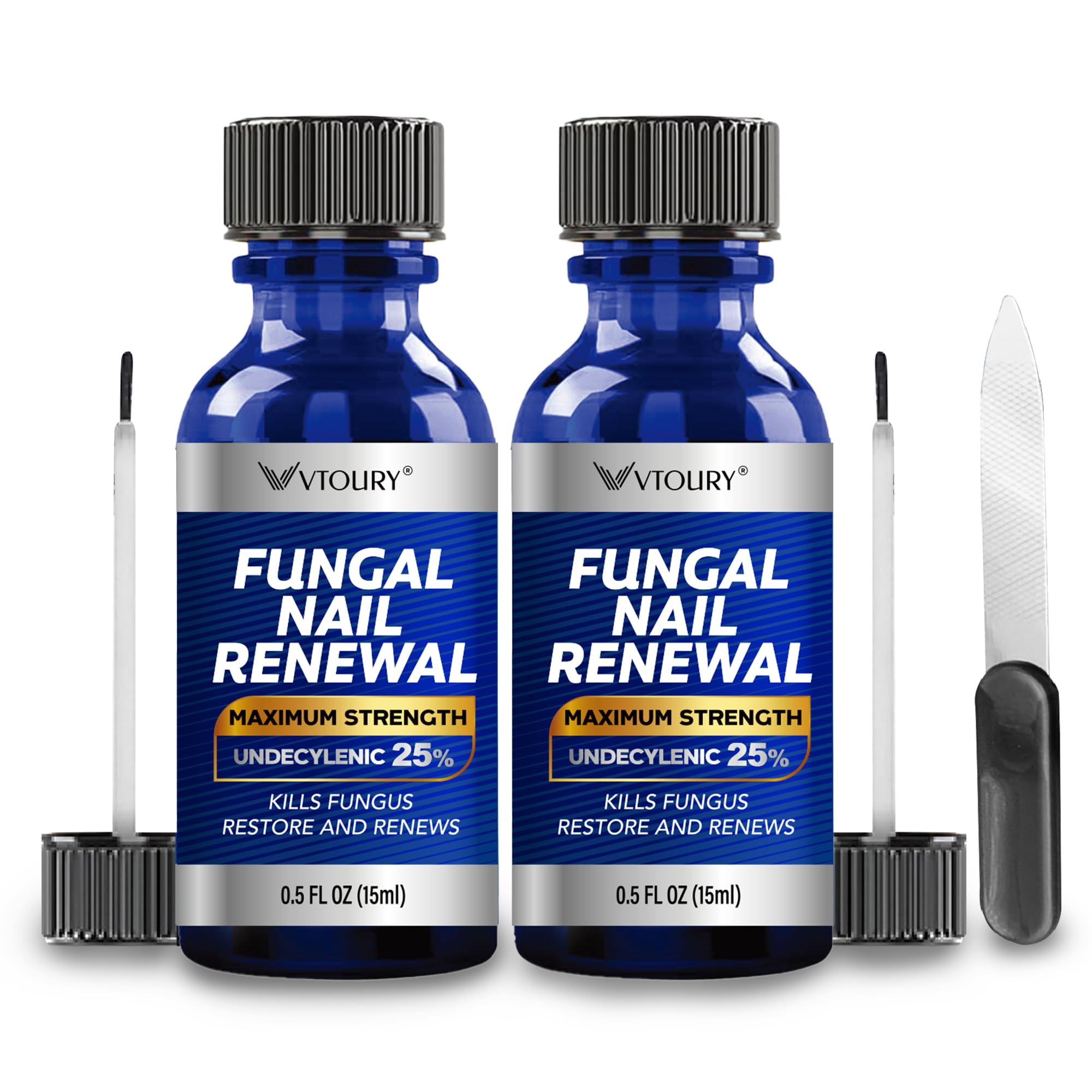 Toenail Fungus Treatment Extra Strength - Nail & Toe Solution with Undecylenic Acid 25% and Tea Tree Oil