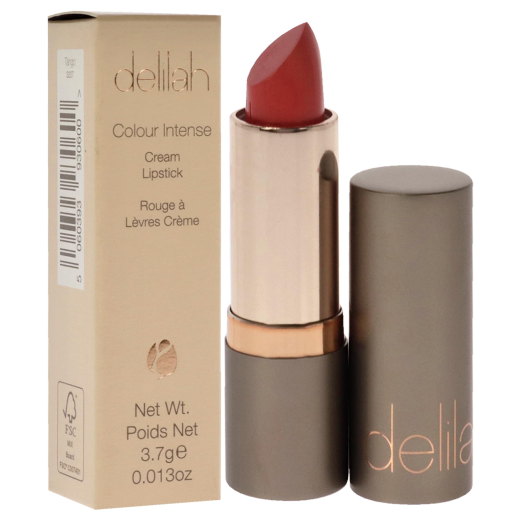 Delilah - Colour Intense Cream Lipstick - Tango - Rich Pigmented - Long Lasting, Hydrating, Velvety Creamy Lipstick For Women -
