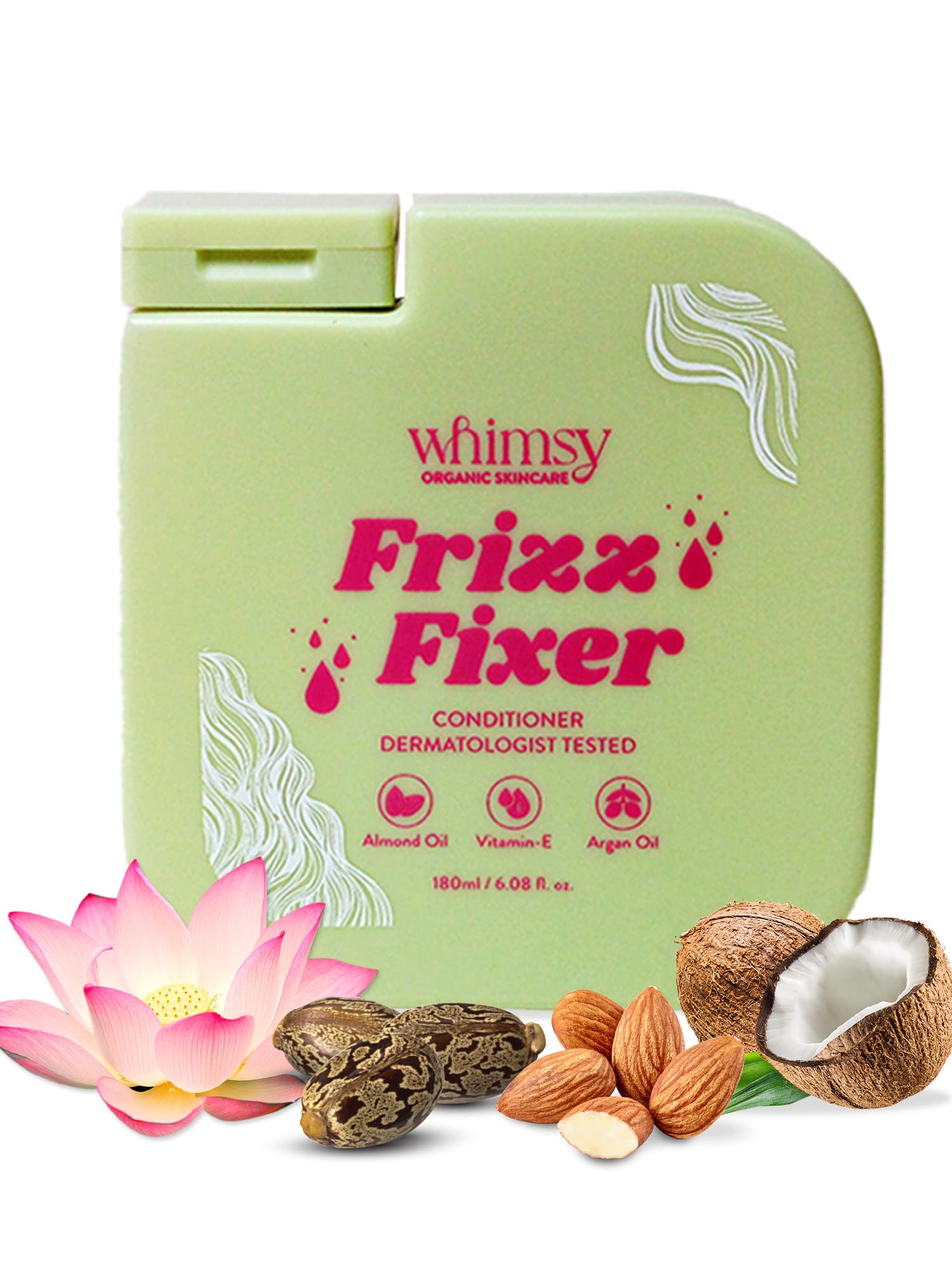 Whimsy Beauty Frizz Fixer Conditioner For Kids | Nourishing Care With Argan Oil & Shea Butter | Smooth, Soft Hair | 4 To16 Years