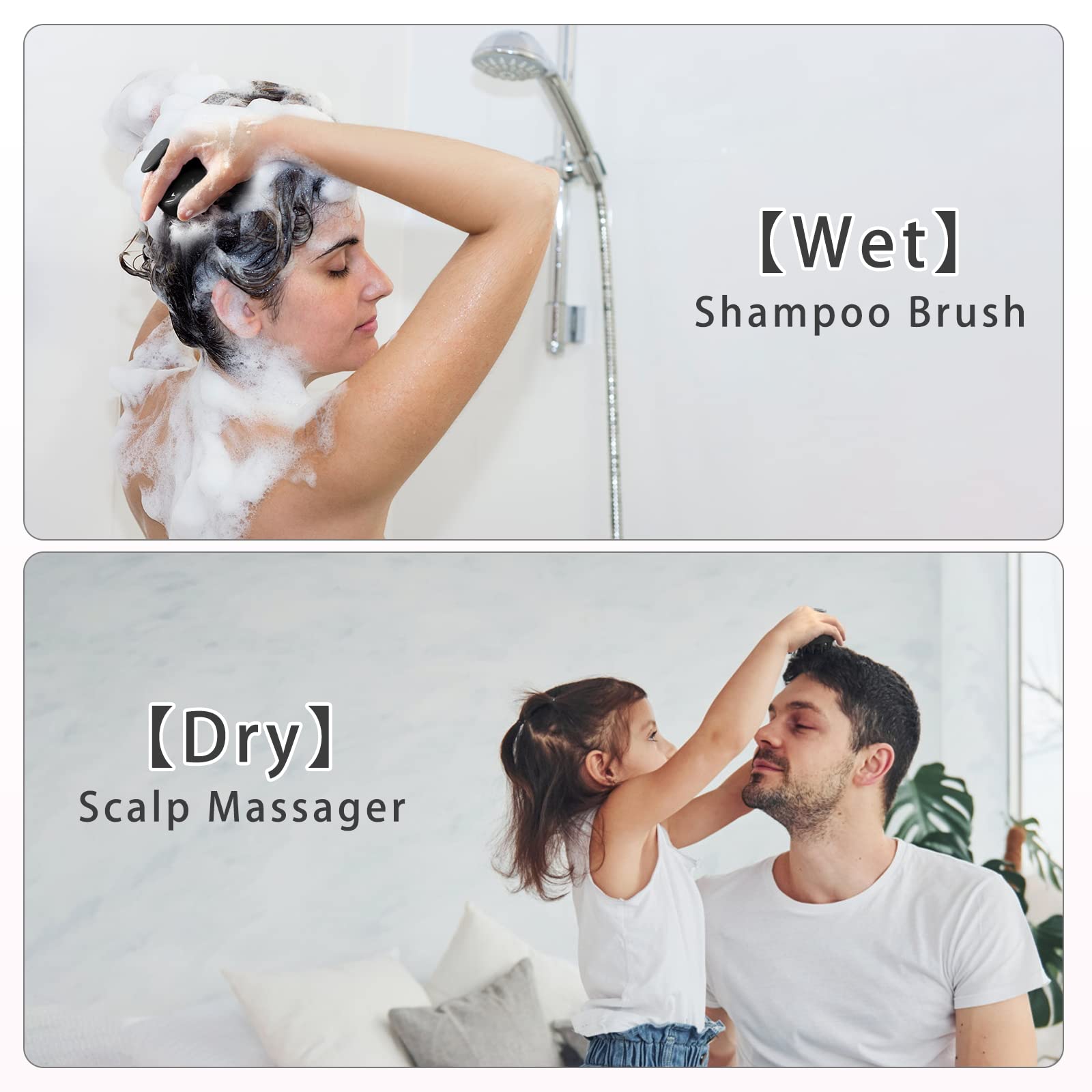 Freatech Hair Scalp Massager Shampoo Brush For Scalp Care And Hair Growth, Shower Hair Scrubber Scalp Exfoliator For Dandruff, L