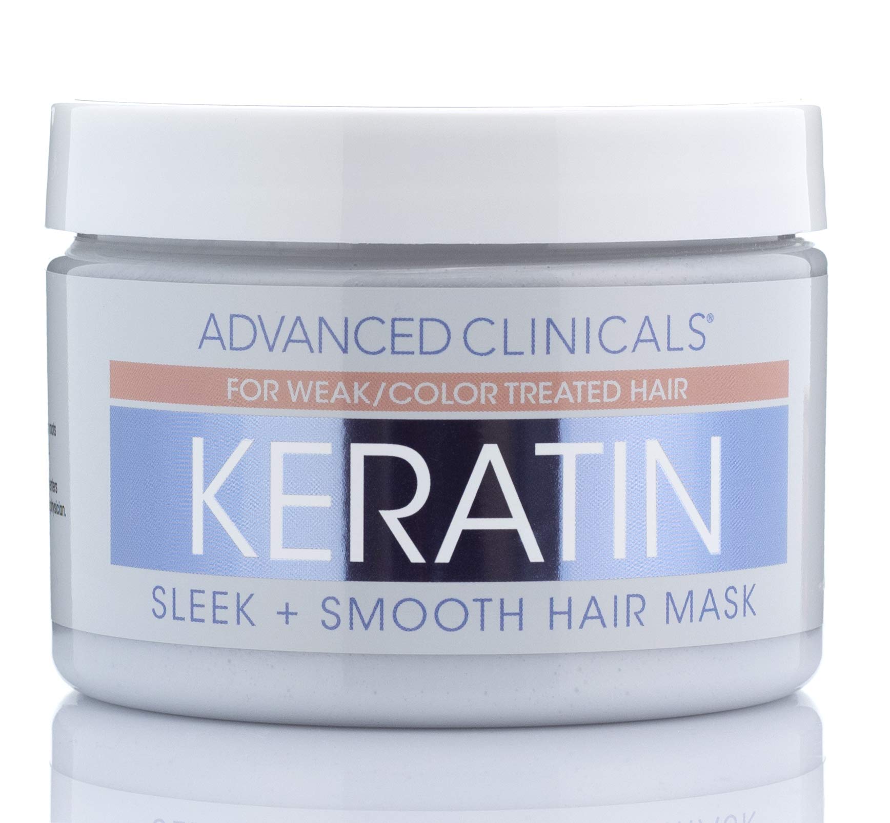 Advanced Clinicals Keratin Hair Mask Treatment For Color Treated Hair, Detoxifying Keratin Conditioner To Strengthen Broken, Col