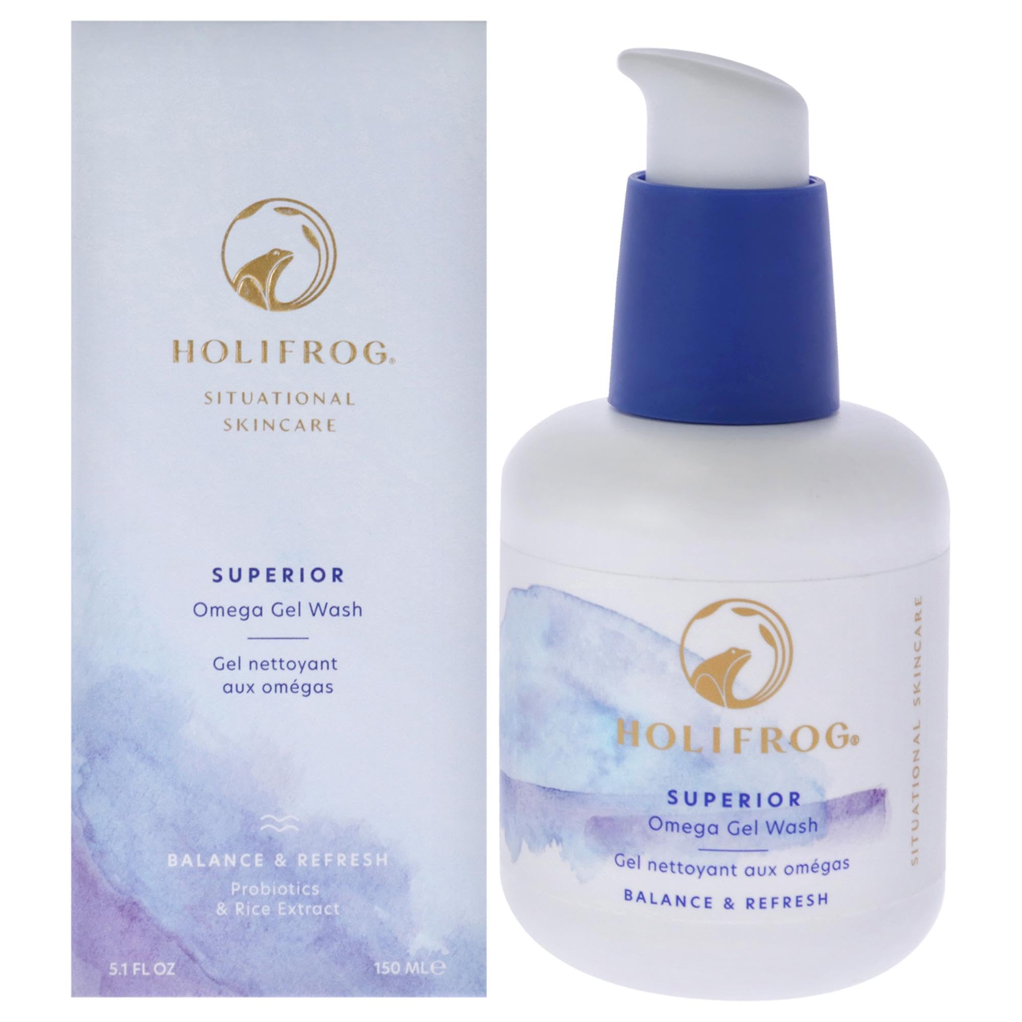 HOLIFROG Superior Omega Gel Wash by HoliFrog for Women - 5.1 oz Cleanser