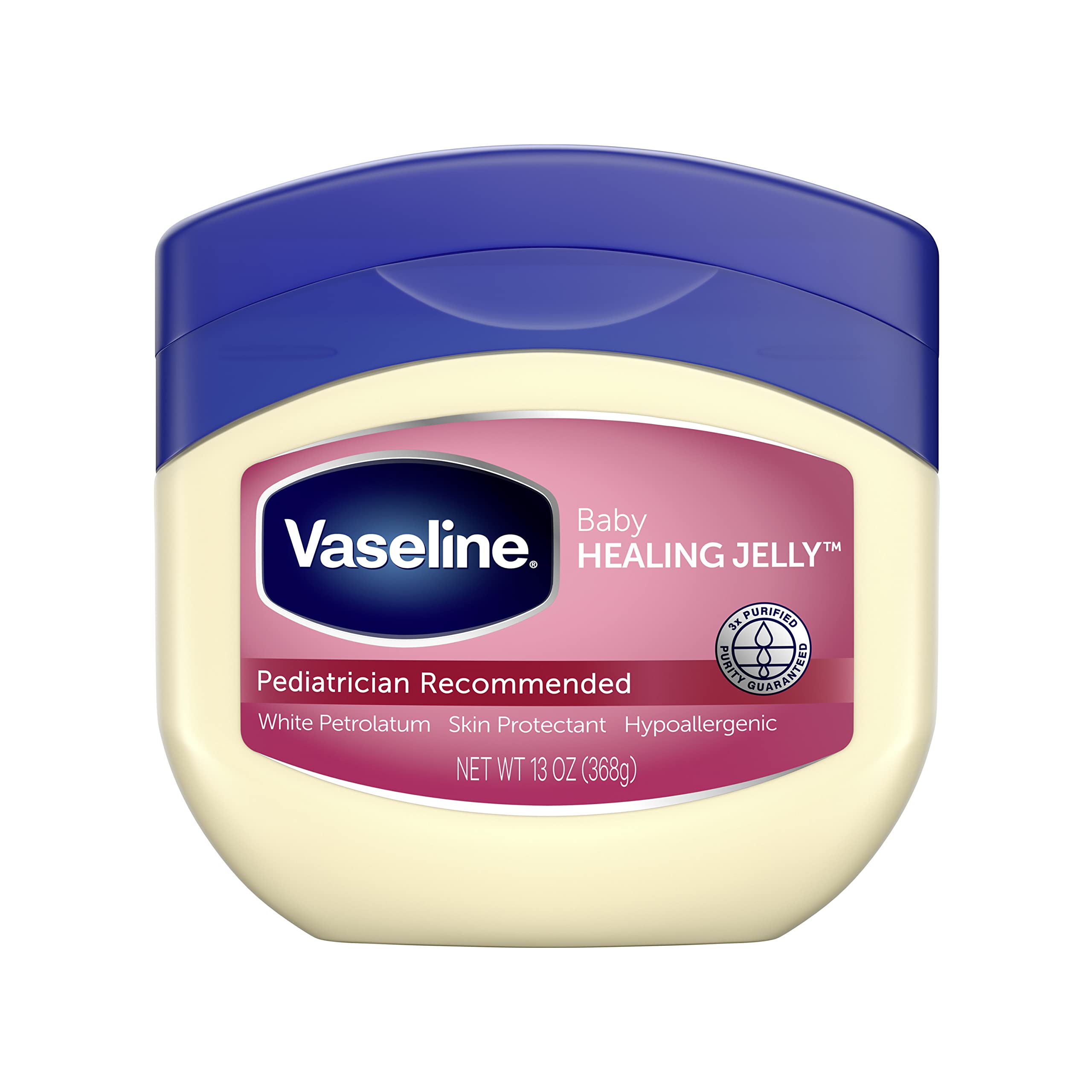 Vaseline Petroleum Jelly Baby Skincare Treats Dry Skin and Prevents Chaffed Skin from Diaper Rash Protective & Pure Hypoallergen