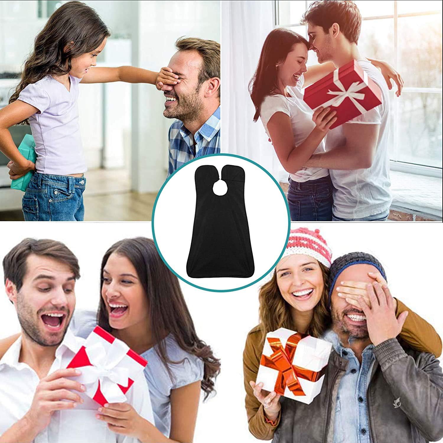 Beard Bib Beard Apron, Beard Hair Catcher For Men Shaving & Trimming Non-Stick Waterproof Beard Cape Grooming Cloth