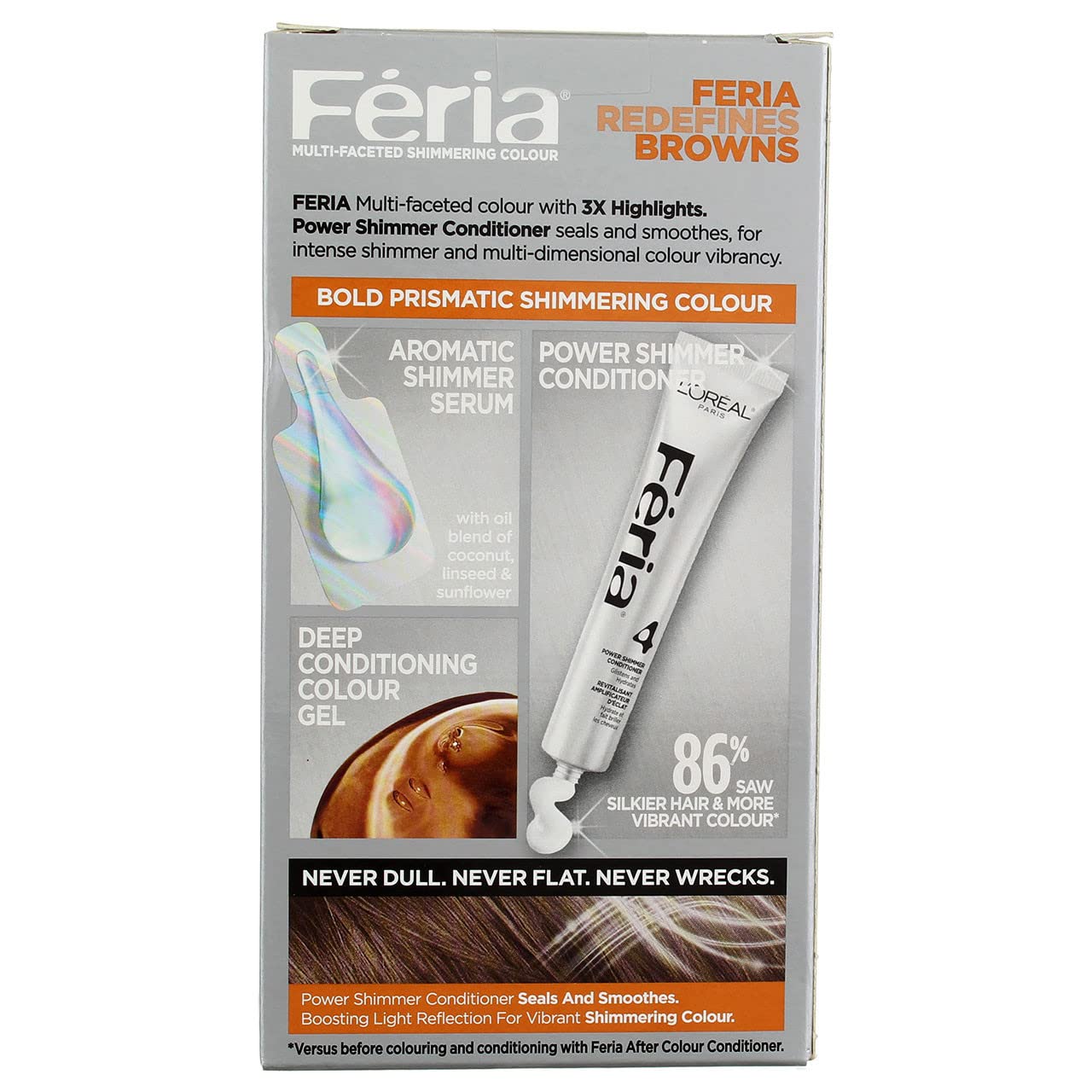 Feria #60 Crystal Brown Size 1kit L'Oreal Feria #60 Crystal Brown 1kit
