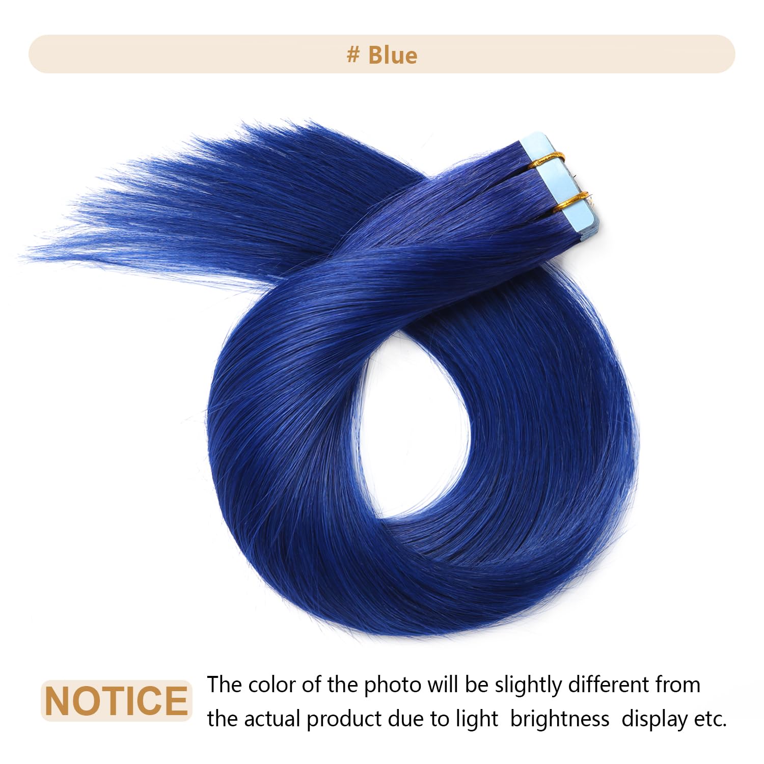 Yilite 20Pieces/Pack Blue Tape In Hair Extensions Human Hair 12Inch 40G Blue Tape In Human Hair Extensions,Seamless Skin Weft Ta