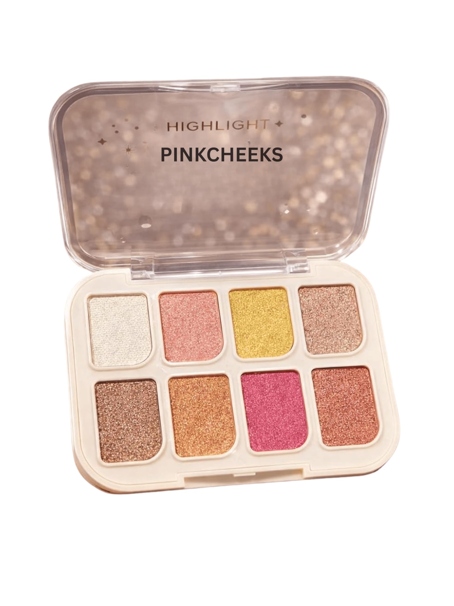 8Shade Metallic Eyeshadow Palette | HighImpact Pigmented Glitter & Glow Colors | Smooth, Blendable & LongLasting Eye Makeup F