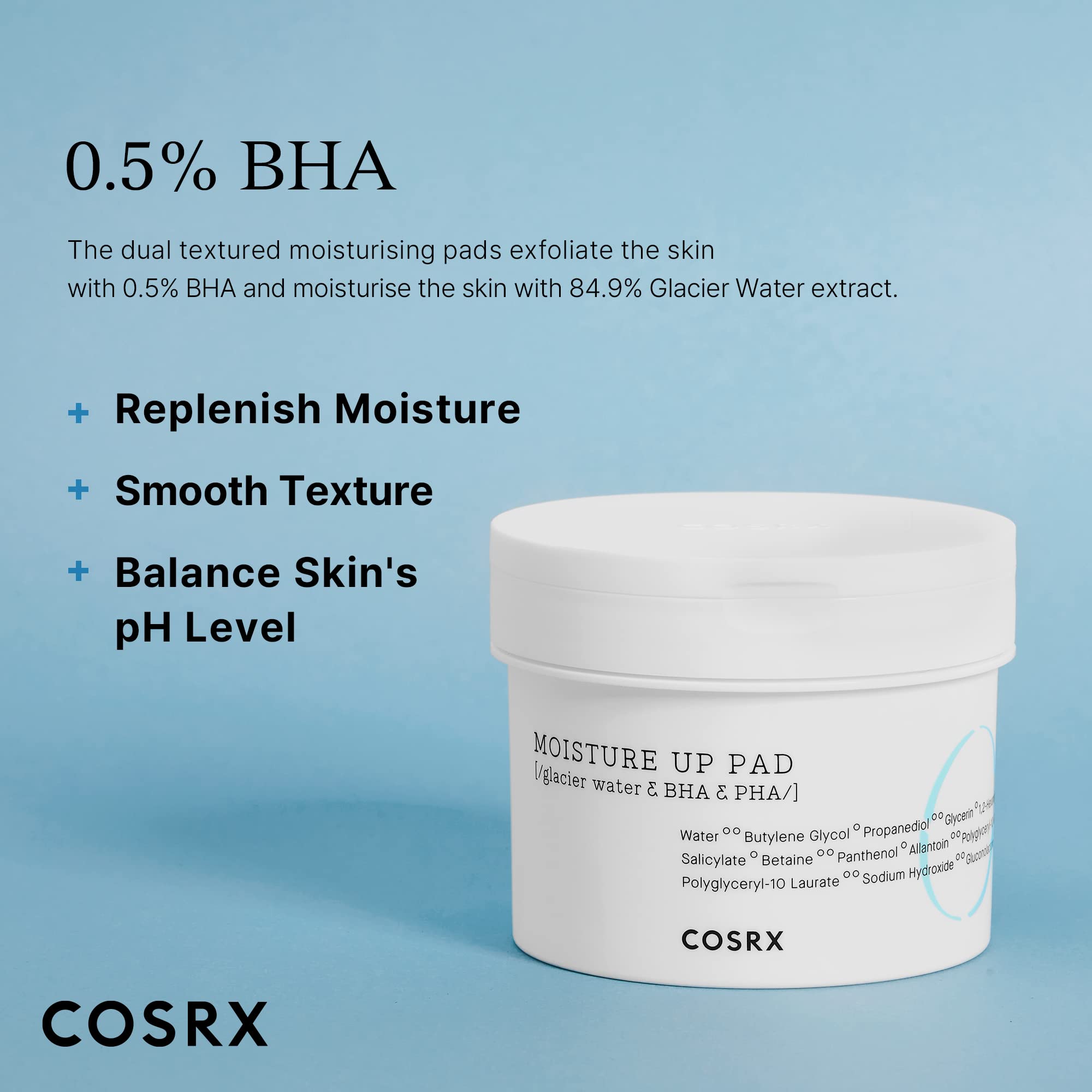 Cosrx Propolis Toner Pads 70 Sheets, Bha, Gentle Daily Exfoliant For Sensitive Skin, Preventing Breakouts, Moisturizing, Nourish