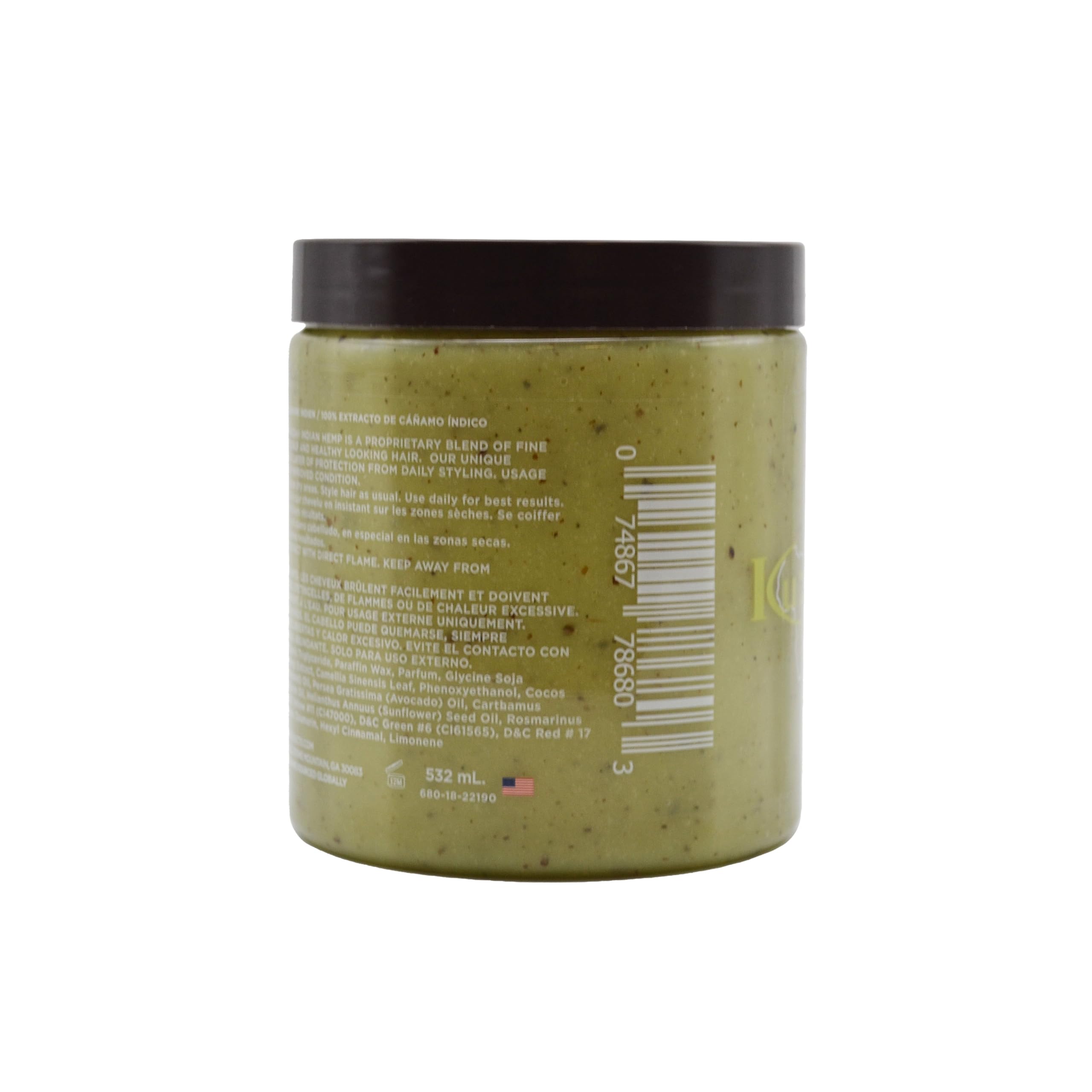 Kuza Indian Hemp Jumbo Hair & Scalp Treatment 18 Oz. - Smooth, Soften & Moisturize