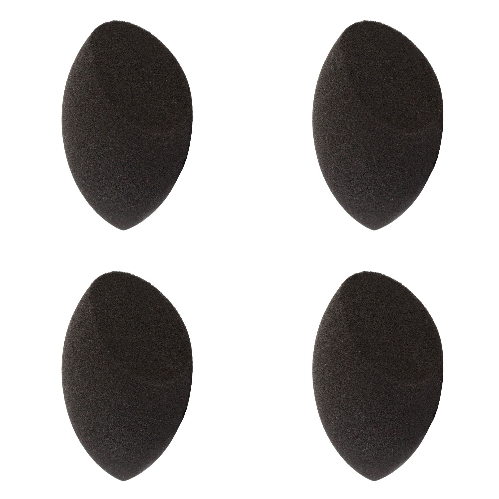 Beauty Junkees Makeup Sponge Blender - Black Contour Makeup Blender Sponge, Liquid Cream Powder Foundation Blending Sponges, Mak