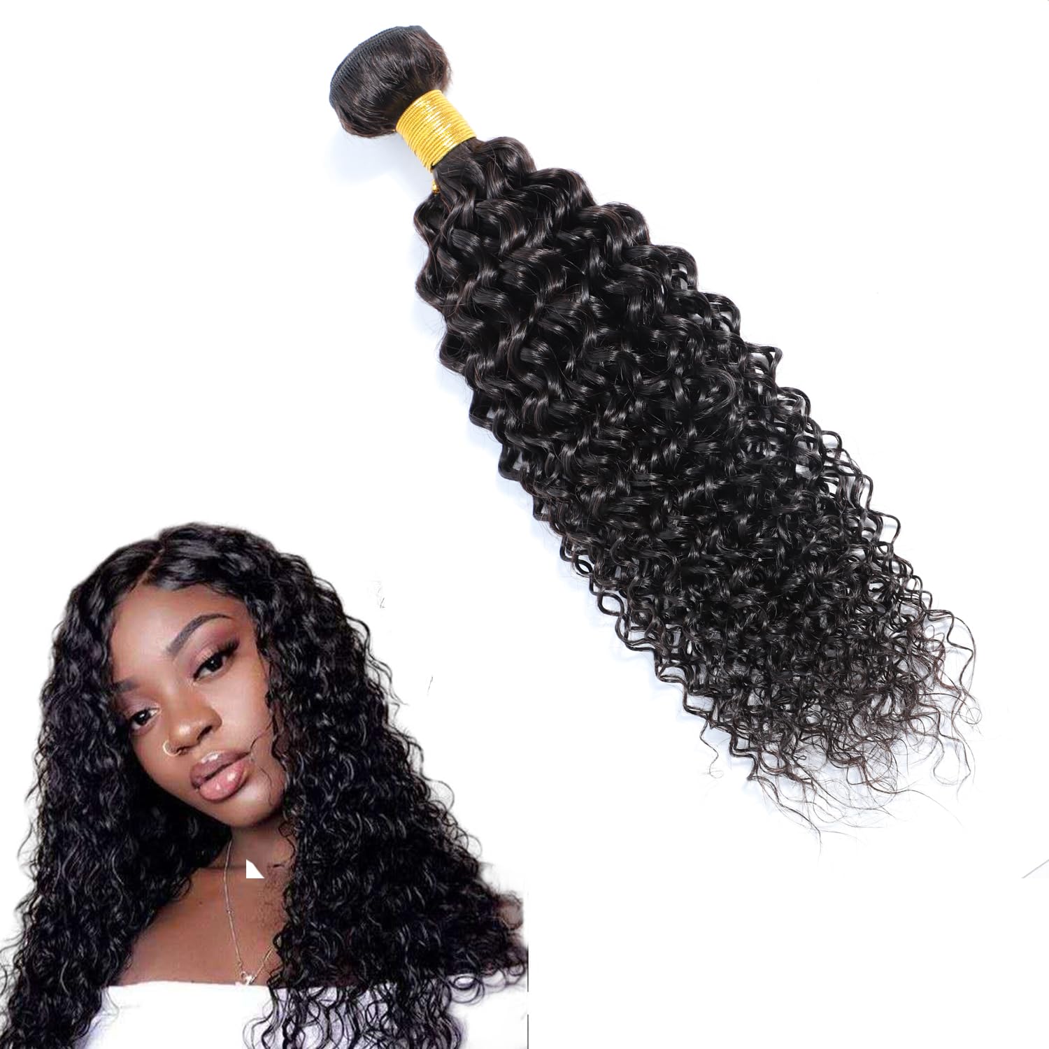 Selina Kinky Curly Brazilian Curly Hair Bundles Unprocessed Remy Hair Extensions Brazilian Virgin Human Hair 100 Gram/Bundle Nat