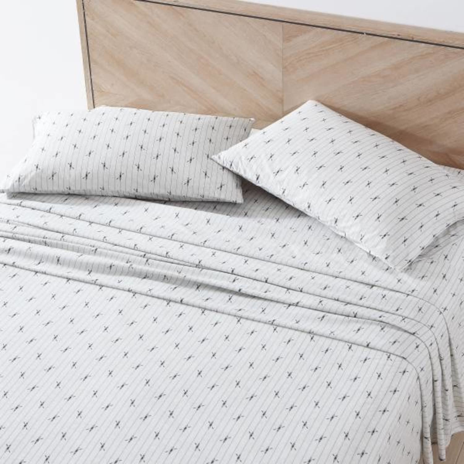 Eddie Bauer - Twin XL Sheets, cotton Percale Bedding Set, crisp  cool Home Decor (Eddies Oar, Twin XL)