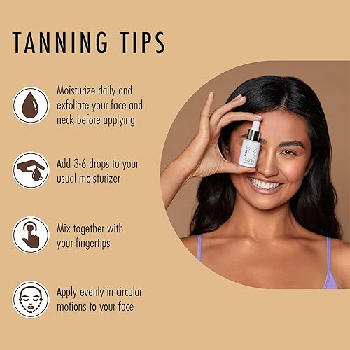 St. Moriz Advanced Self Tanning Drops for Face, Tan Boosting Face Drops (0.51 Fl Oz) - Self Tanner Bronzing Drops for Face - Fac
