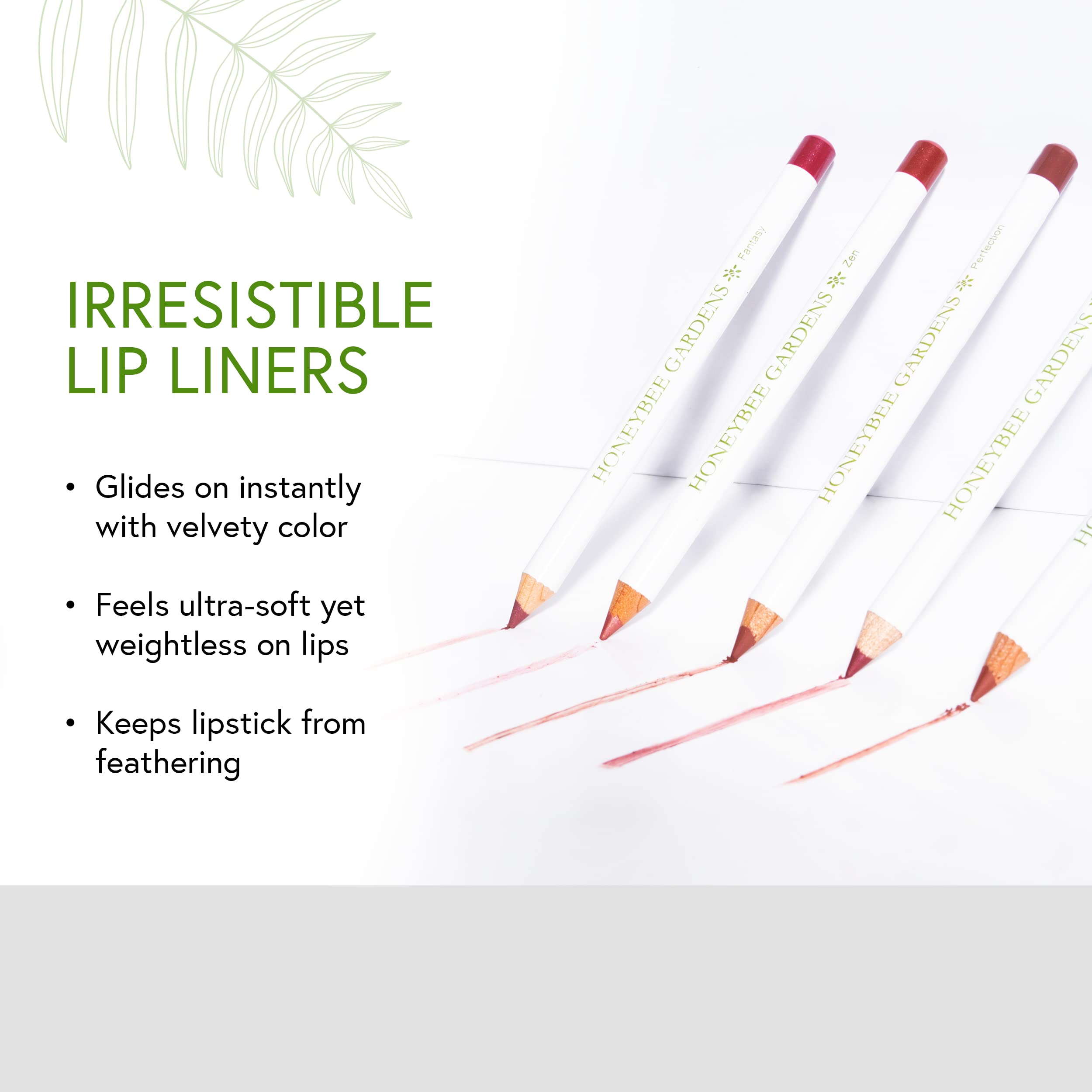 Honeybee Gardens Irresistible Lip Liner In Charisma, Matte Medium Warm Berry Color, Long-Lasting, Gluten-Free, Vegan, 0.04 Oz