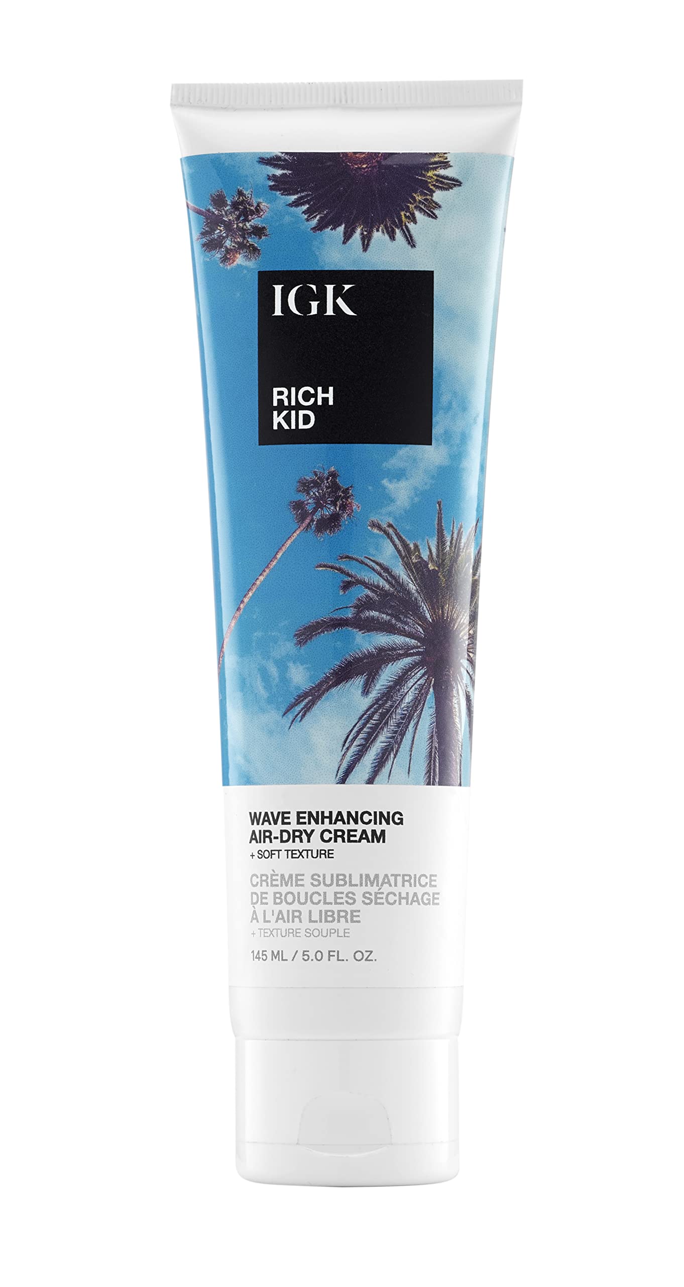 Igk Rich Kid Wave Enhancing Air-Dry Cream  Hold + Texture + Shine  Vegan + Cruelty Free  5 Oz
