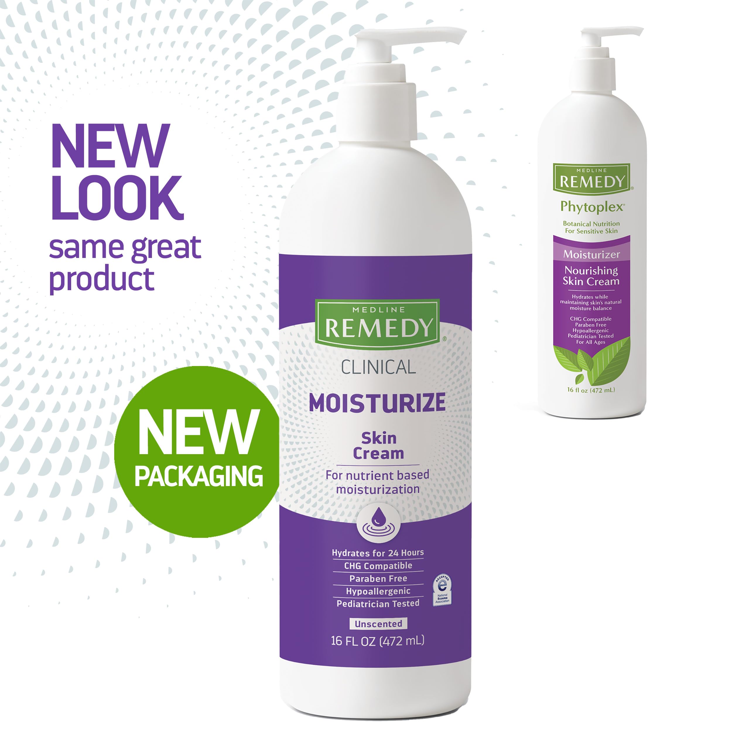 Medline Remedy Clinical Skin Cream Moisturizer, Unscented, 16 oz, Paraben & Sulfate-Free, Nourishing for Dry & Sensitive Skin