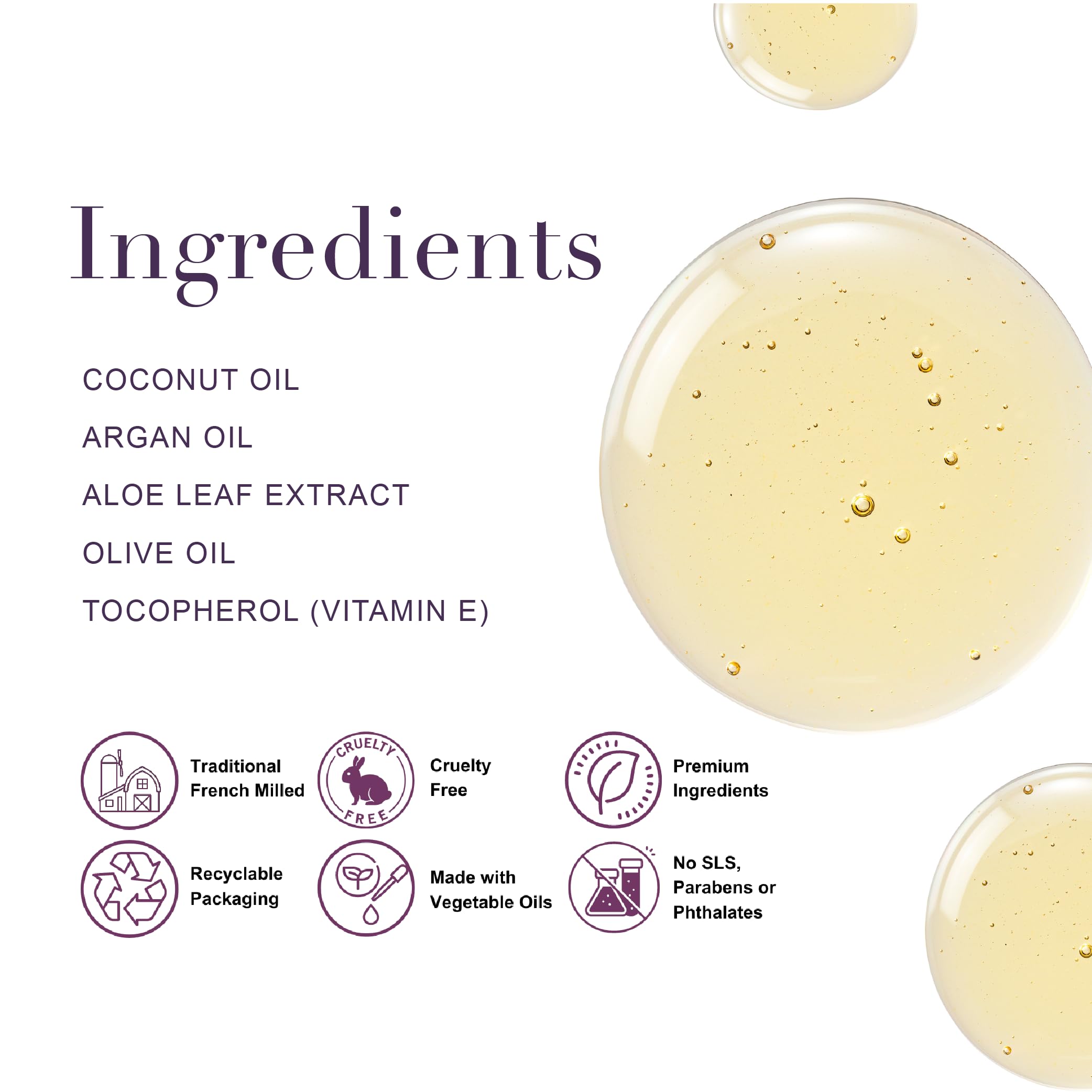 A La Maison French Liquid Hand Soap Refill - Natural Hand Wash Made With Essential Oils - Biodegradable, Plant-Based, Vegan, Cru