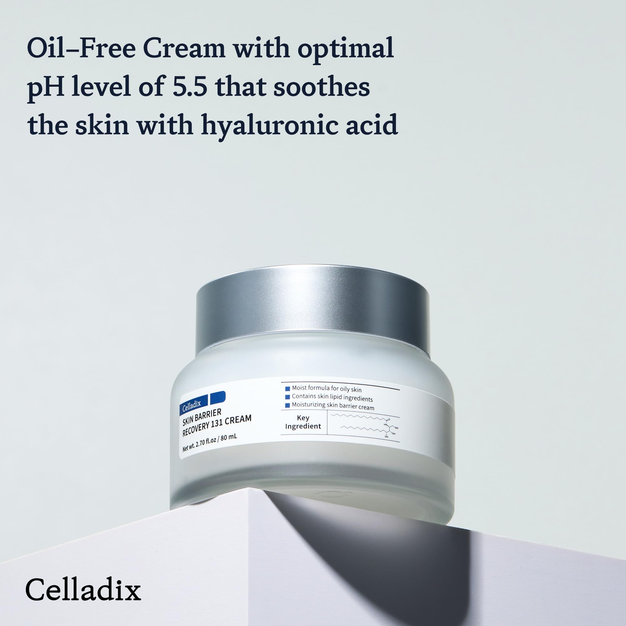 Celladix Skin Barrier Recovery 131 Cream | Skin Microbiome Protects | Strengthens Skin Barrier | Oil-Free Face Cream | Optimal 5