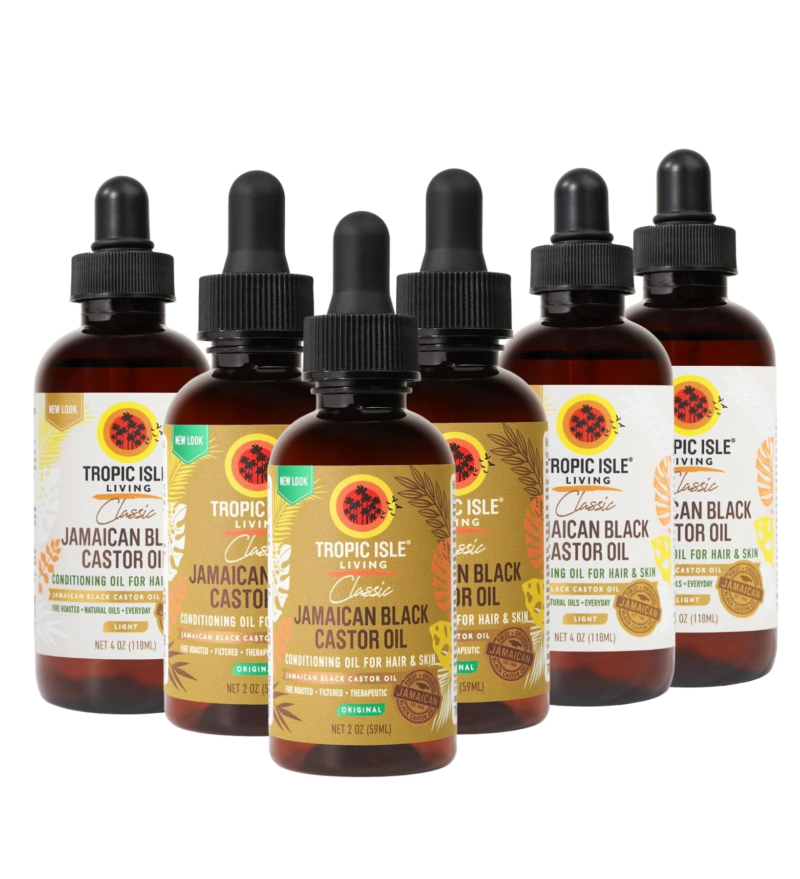 Tropic Isle Living Castor Oil for Hair Growth  3x Jamaican Black Castor Oil (ORIGINAL) Bundle with 3x JamaicanBlack CastorOil