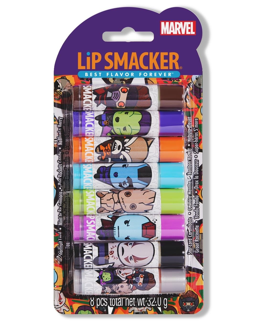 Lip Smacker Marvel, Guardians Of The Galaxy, Party Pack, Lip Balm For Kids - Guardians Of The Galaxy