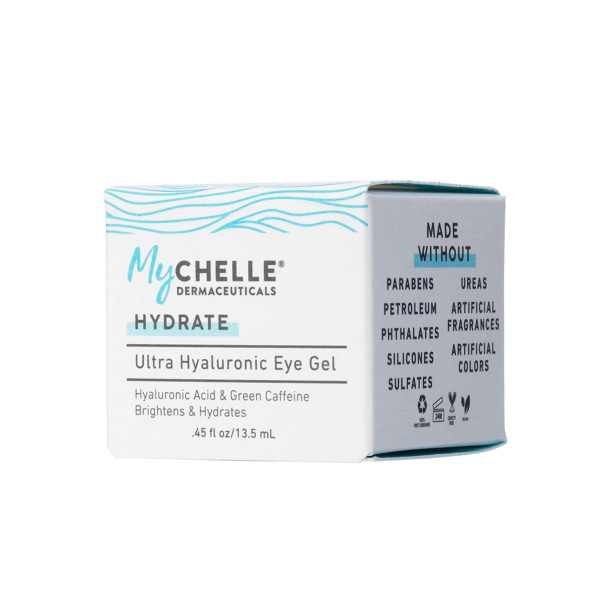 Mychelle Dermaceuticals Ultra Hyaluronic Eye Gel (0.45 Fl Oz) - Rich Hydration For Dry Skin With Vegan Hyaluronic Acid, Help Plu