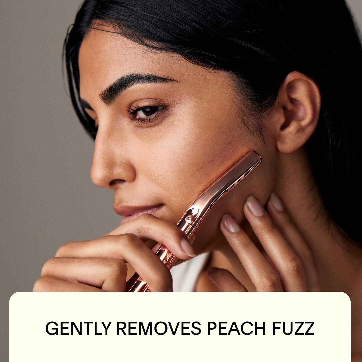 Leaf Shave | The Leaf Dermaplaner, Black - All-Metal Facial Razor And Exfoliating Tool For Women
