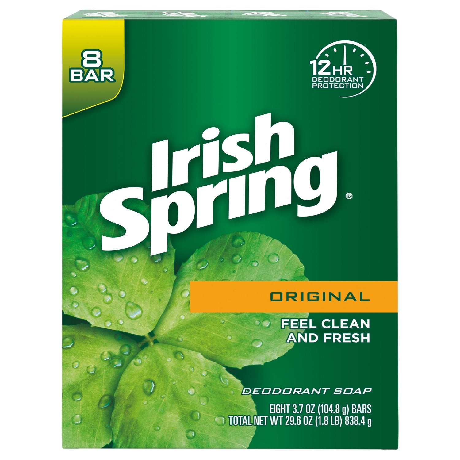 Irish Spring Deodorant Soap Original  8 Ct