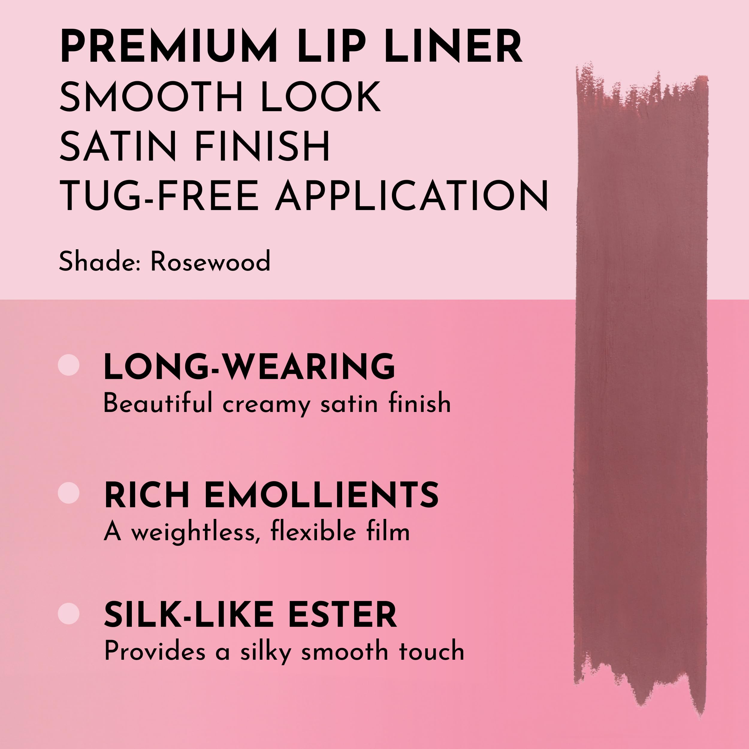 Lawless Women'S Forget The Filler Definer Liner, Rosewood, Pink, 0.04 Ounce
