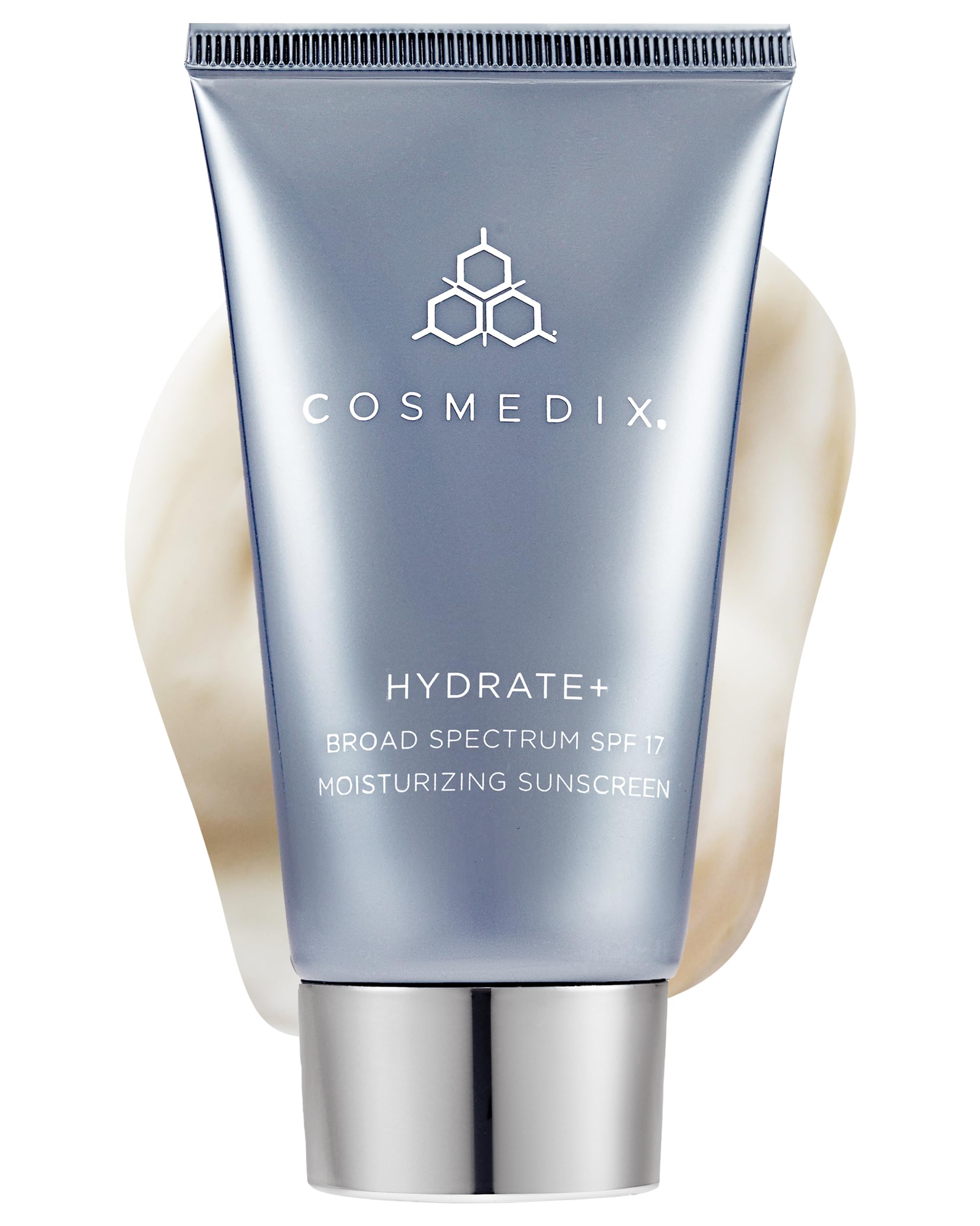 Cosmedix Hydrate Plus Broad Spectrum Spf 17 Moisturizing Sunscreen, Anti-Aging Antioxidants, Improves Skin Elasticity, 2 Ounce