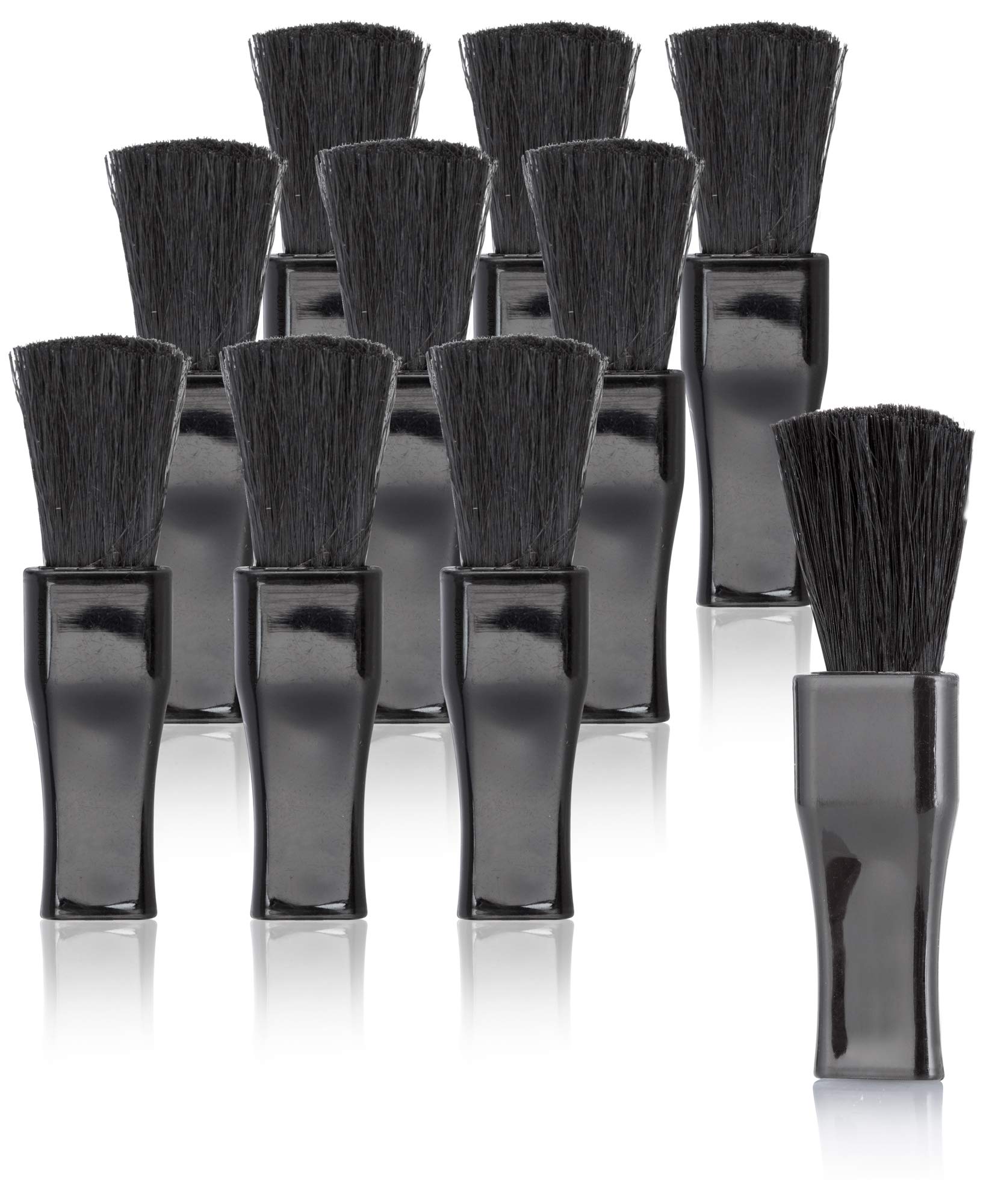 10 Piece Small Face Powder Brushes for Blush, Contouring, Bronzing, and Eye Shadow