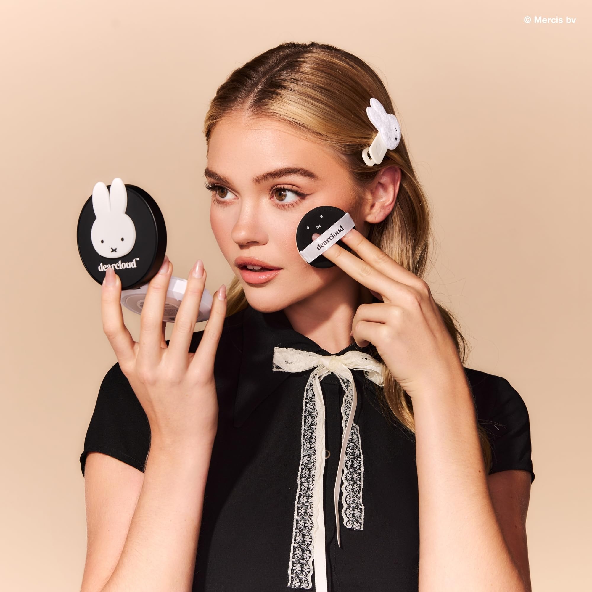 dearcloud Miffy Hi-Def Duo Compact Mirror - Travel-Friendly, Dual Magnification