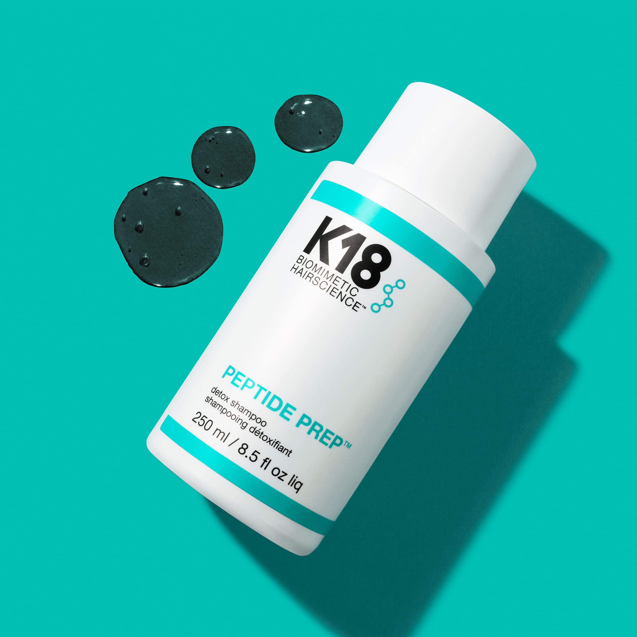 K18 Peptide Prepa Color-Safe Detox Clarifying Shampoo - Non-Stripping, Ph-Optimized Cleanse Removes Product Buildup, Dirt, Oils,