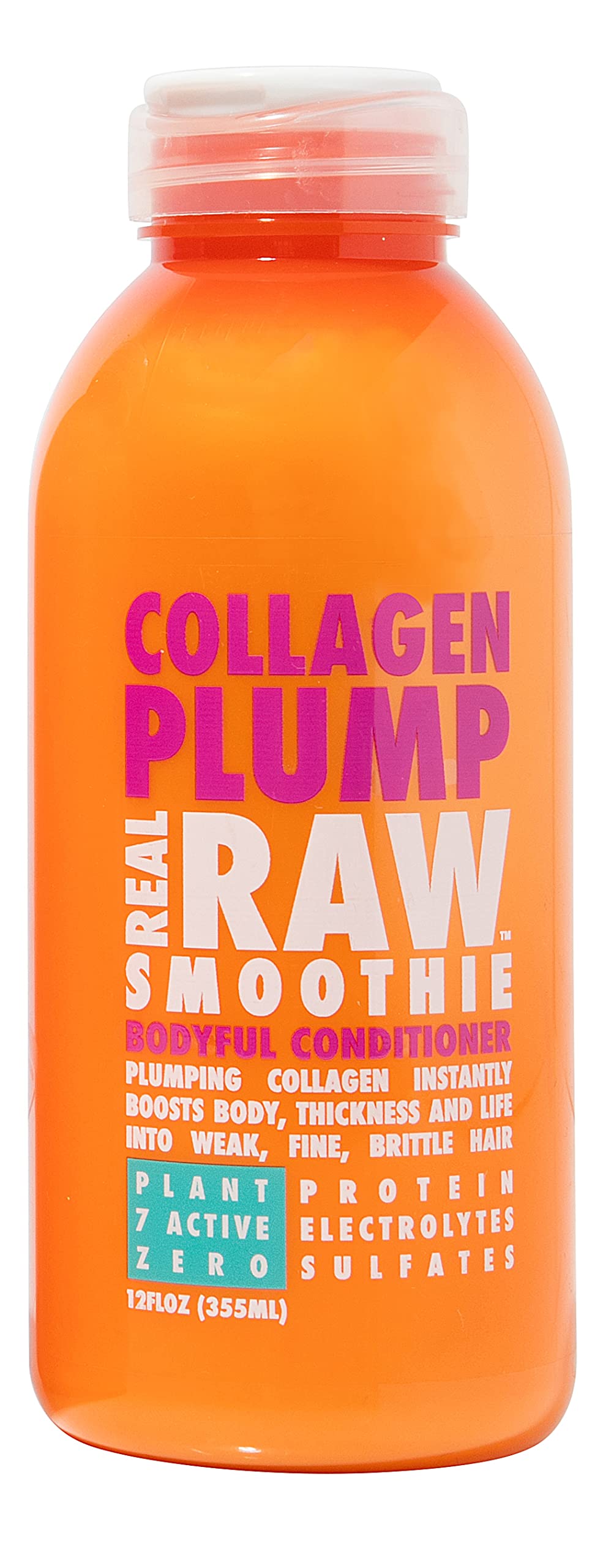 Real Raw Collagen Conditioner - Strengthen & Repair - No Water 100% Pure Aloe Juice & Coconut Water - Sulfate & Paraben Free, 12