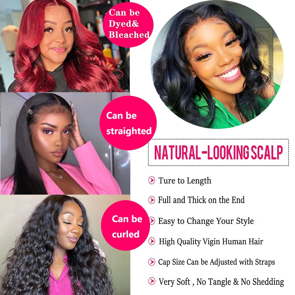 Body Wave Bundles With Closure (16 18 20 22+14 Closure) Human Hair Brazilian 4 Bundles With 4X4 Lace Closure Free Part 12A 100%