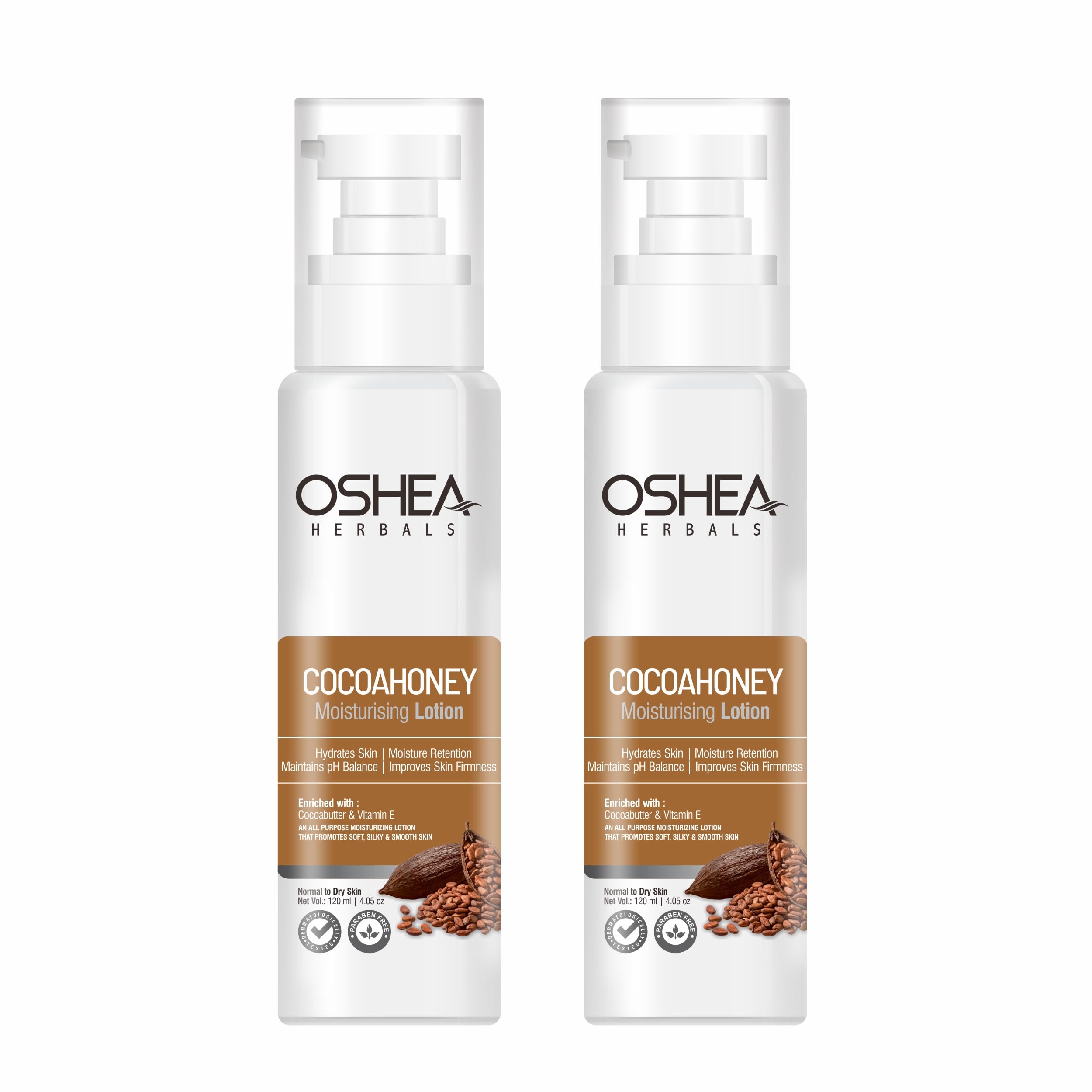 Oshea Herbals Cocoahoney Moisturising Lotion For Normal To Dry Skin Type | Improves Skin Firmness With Moisture Retention & Skin