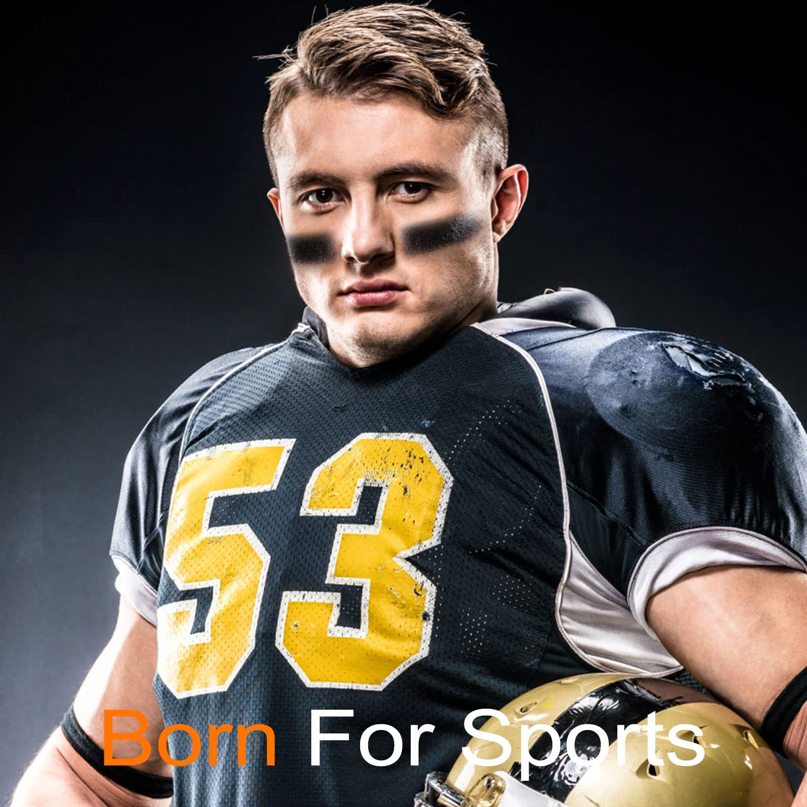 Tosouatop [3 Pcs] For Eye Black Baseball/Softball/Football, [Ultra-Long Lasting], [Easy To Use], [Easy To Clean], Halloween Make