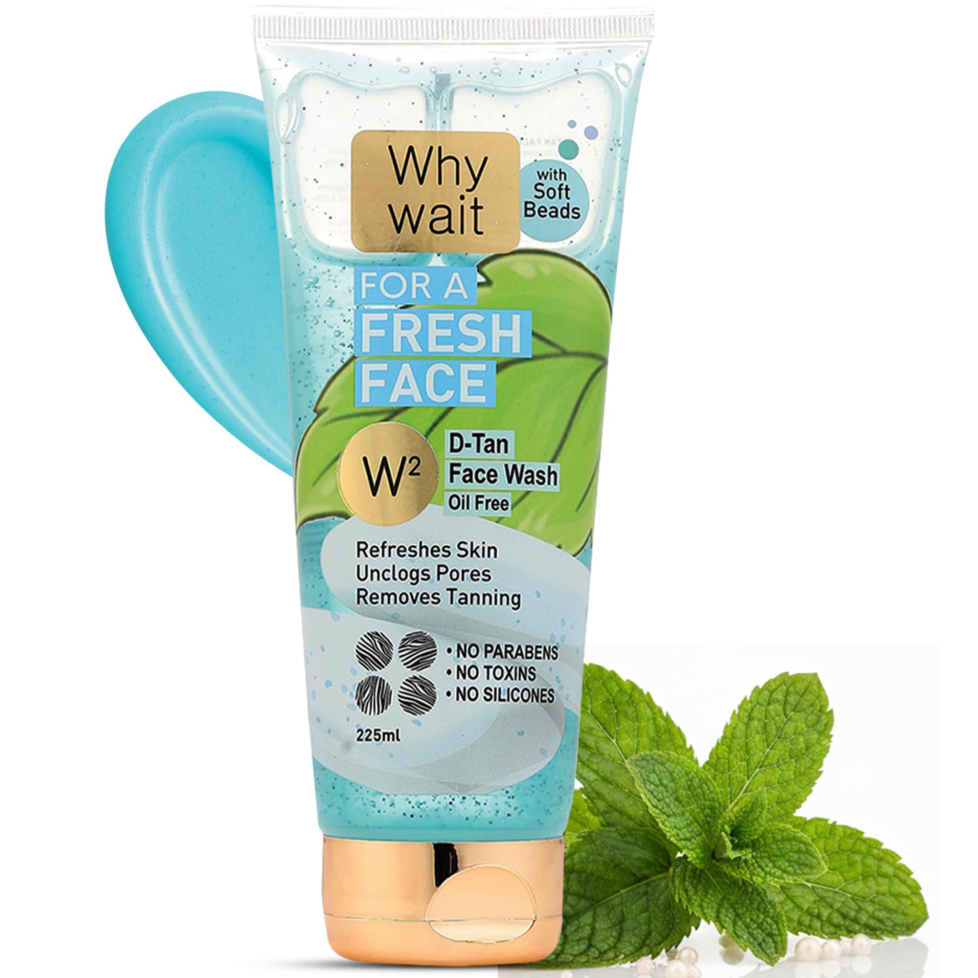 W2 DTan Hydrating Face Wash Cleanser For Men Women  Barrier Repair + Hydrating Gentle Face Wash Removes Tan, Excess Oil & Dirt