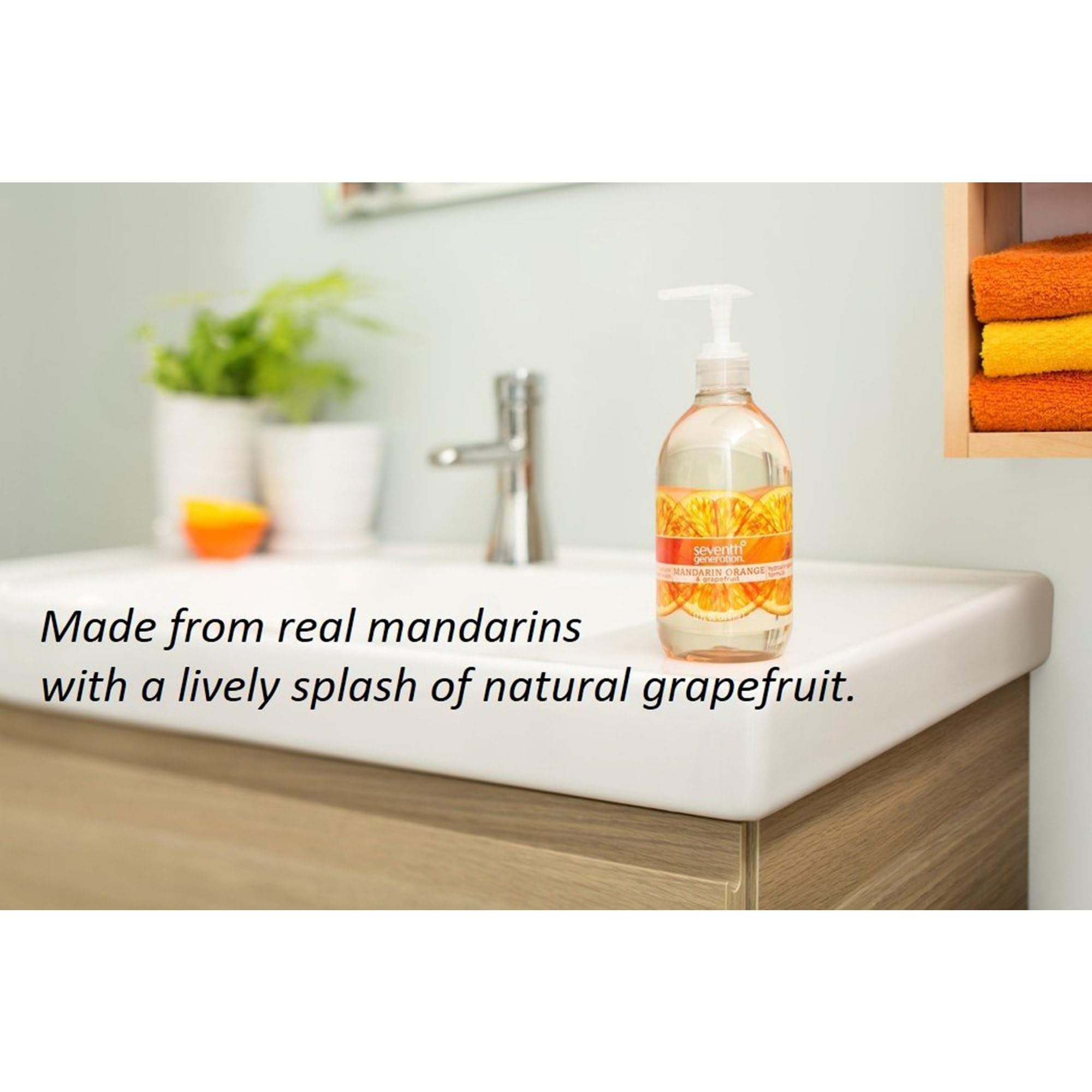 Seventh Generation Hand Wash, Fresh Citrus, 12 Ounce