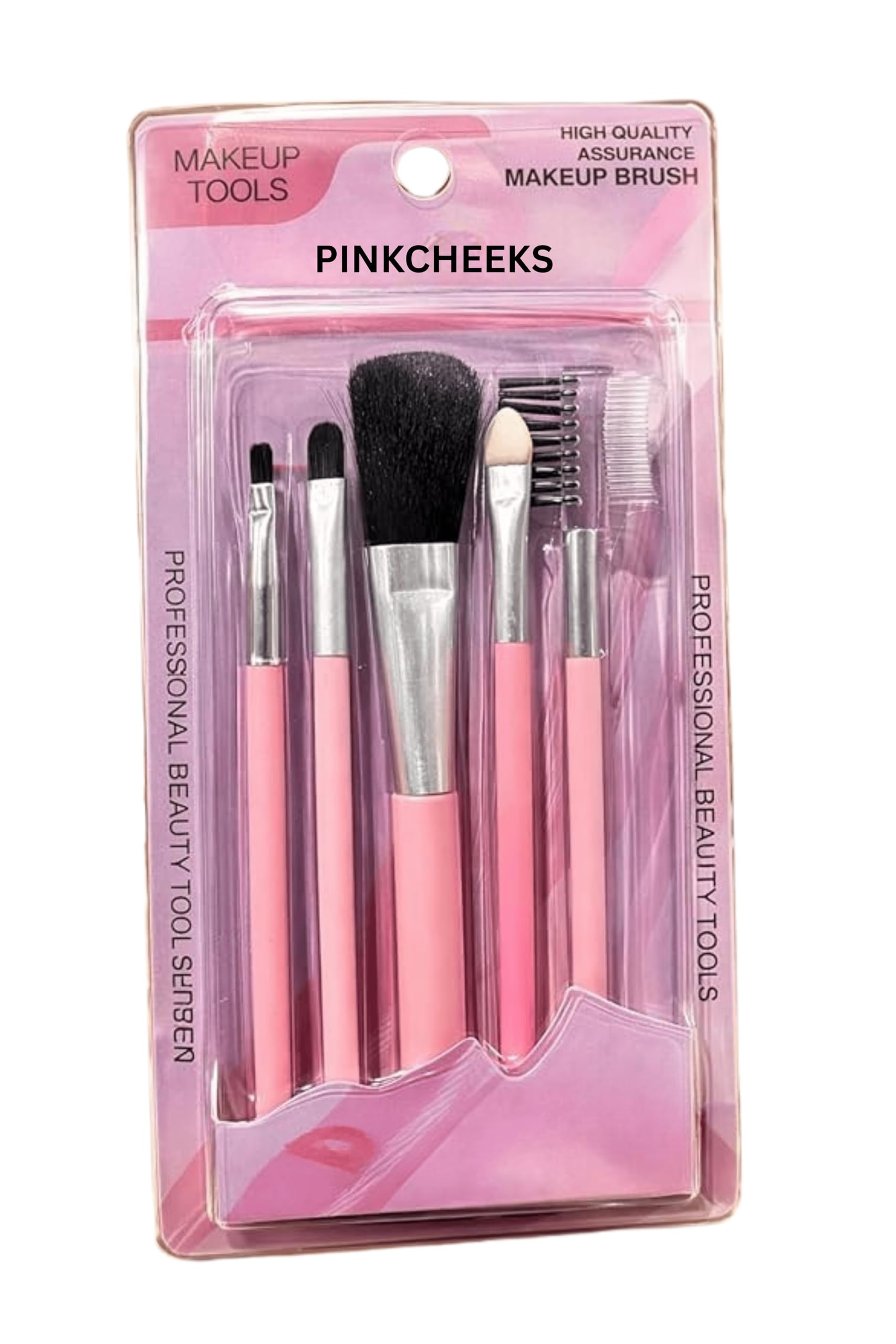 5Piece Makeup Brush Set | Soft & Dense Professional Face & Eye Brushes | Blush, Powder, Eyeshadow, Eyebrow & Blending Brush Kit