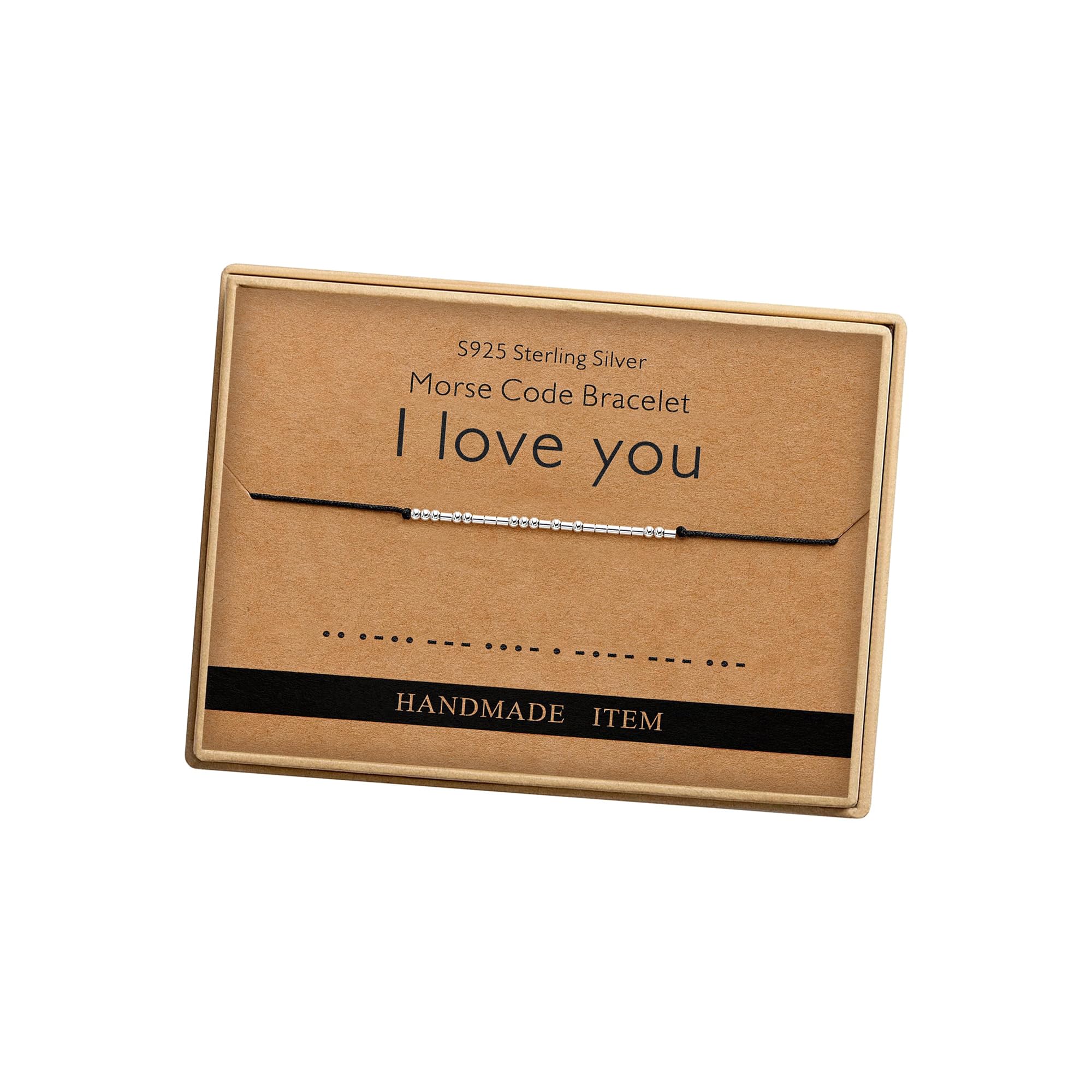 Valentines Day Gifts for Her I Love You Gifts for Her Morse Code Bracelet for Women