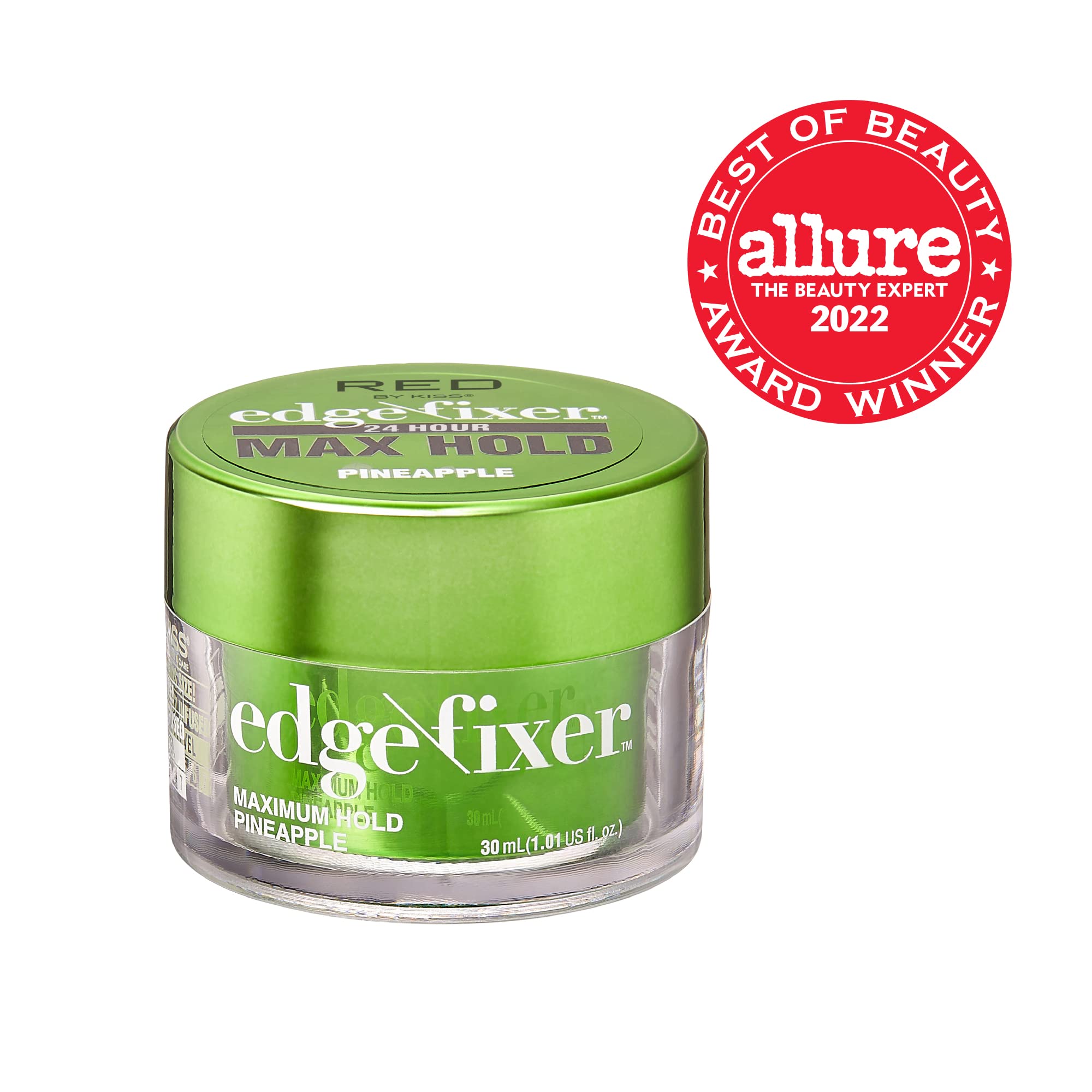 Red by Kiss Edge Fixer 24 Hour Maximum Hold Edge Wax No Flaking Biotin ...