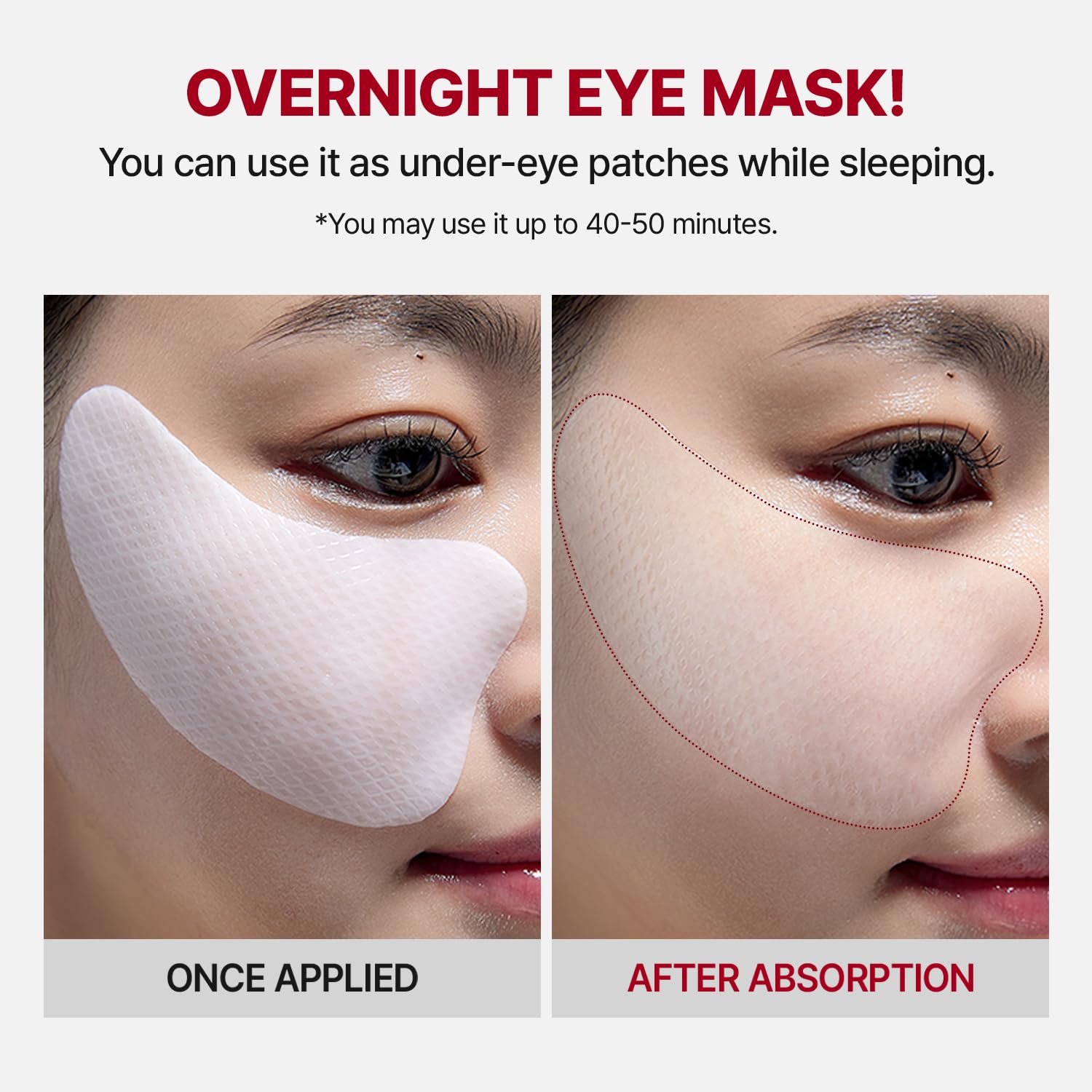 Wrinkle-Fit Tangle Eye Patch - Under Eye Patches For Dark Circles And Puffy Eyes, Eye Bags Treatment For Women - Mega Collagen E