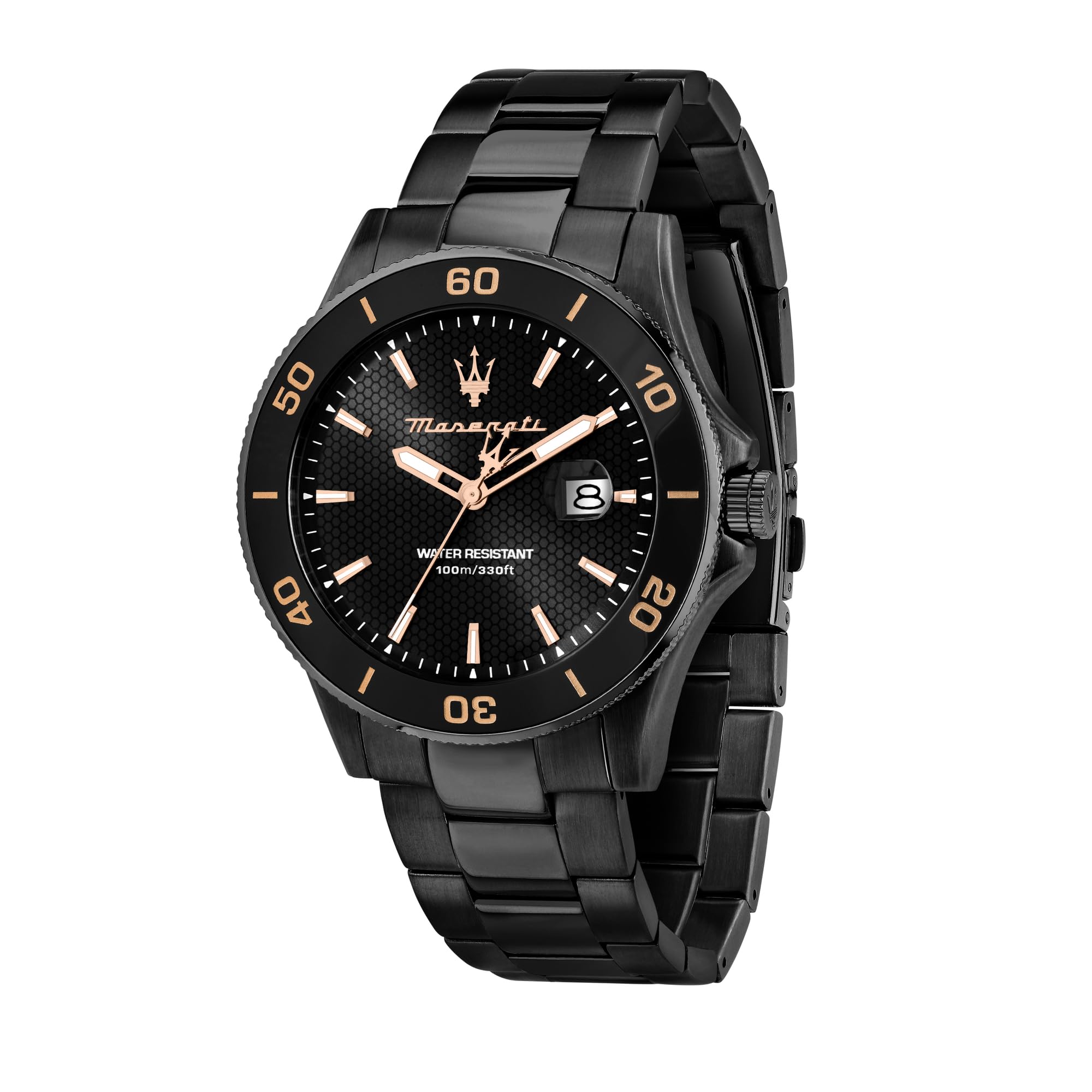 Maserati Competizione Stainless Steel Black Dial Quartz R8853100035 100M Men'S Watch