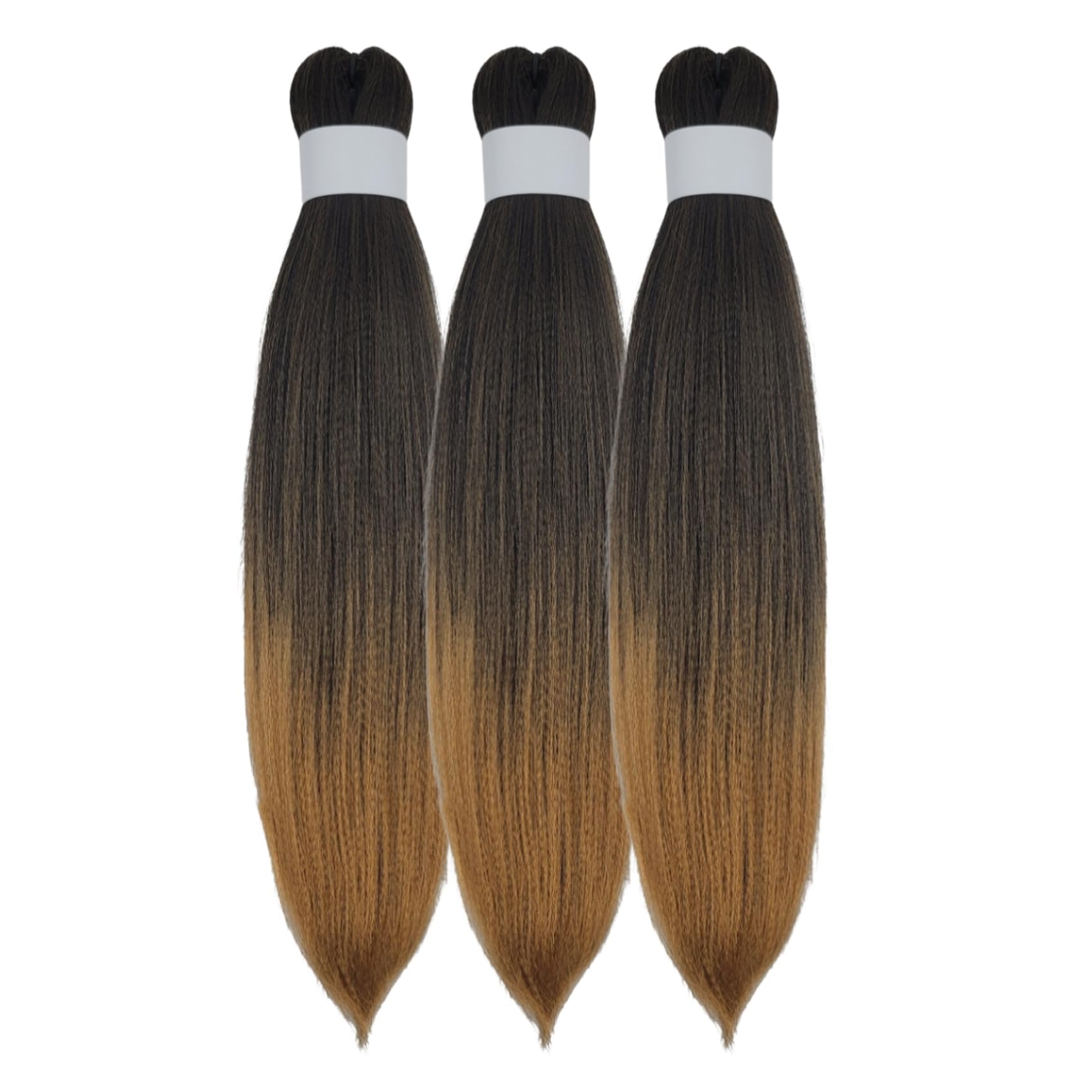 Honey Blonde Braiding Hair Pre Stretched 16Inch for Braids 1b/27# Synthetic Kids Braid in Hair Extension for Braiding